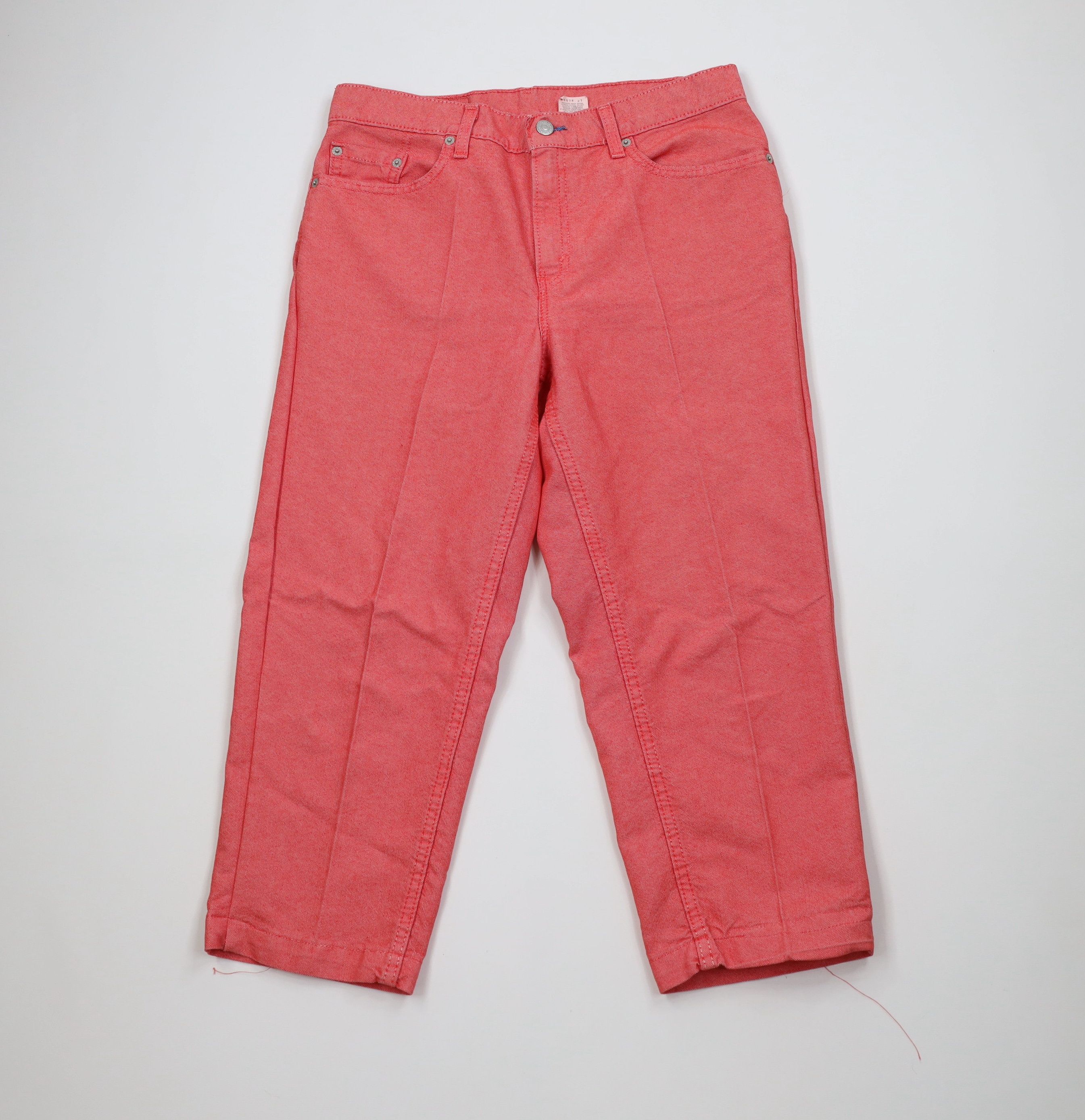 Levi's Vintage Y2K 2002 Levis 577 Capris Pants Salmon Pink USA Size 32" / US 10 / IT 46 - 1 Thumbnail
