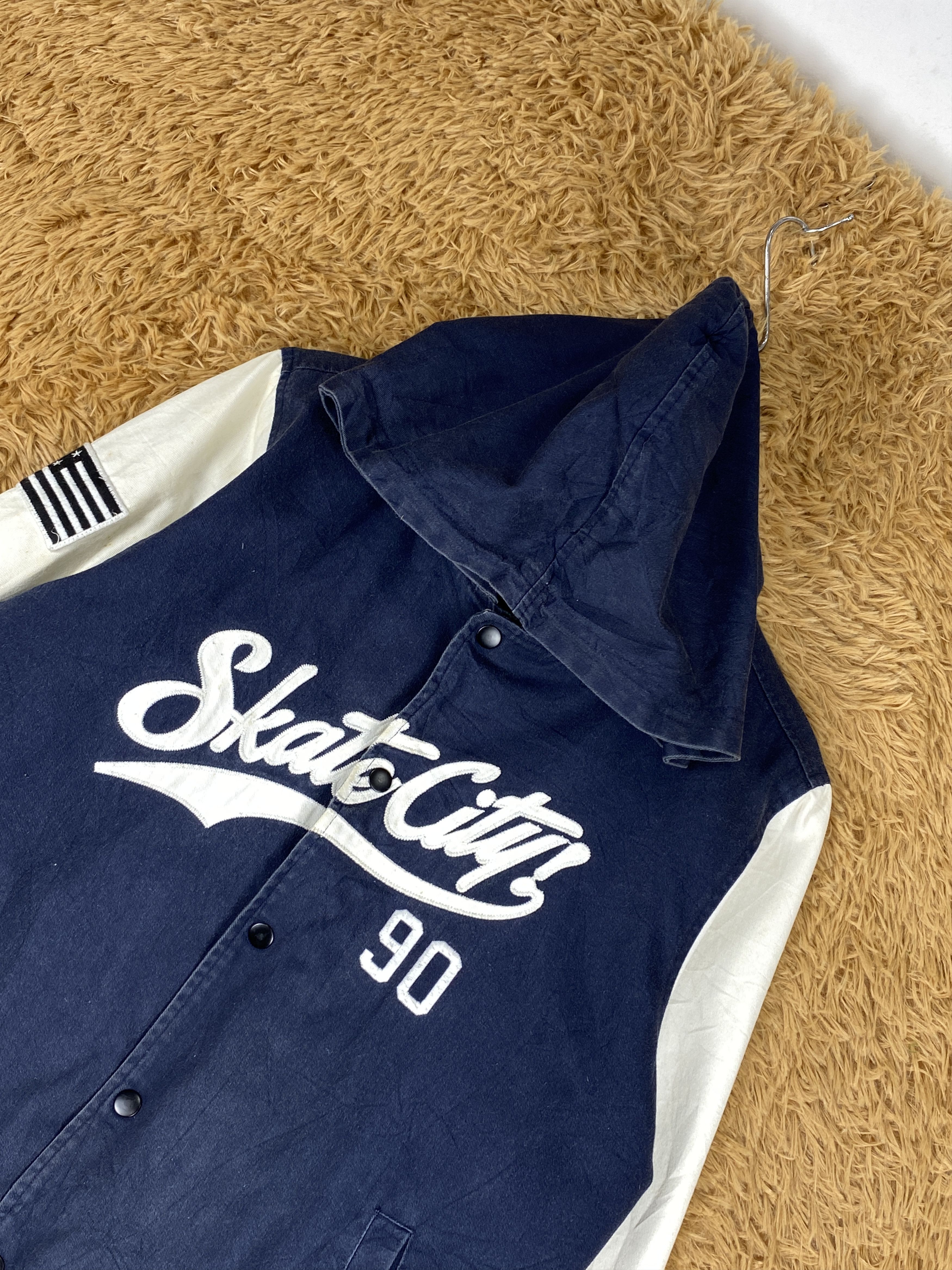Japanese Brand Vintage Cast Caco Street Hoodie Varsity Jacket J1809 Size US S / EU 44-46 / 1 - 2 Thumbnail