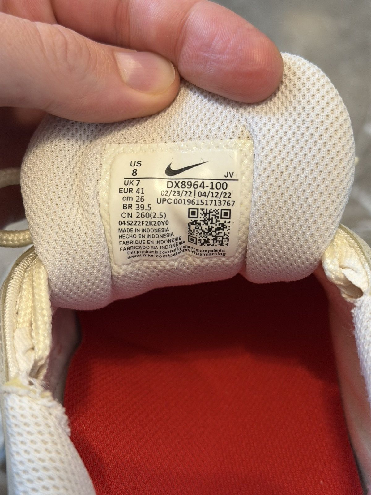Nike Nike Air Max 97 White Red DX8964-100 Size US 8 / EU 41 Size US 8 / EU 41 - 5 Thumbnail