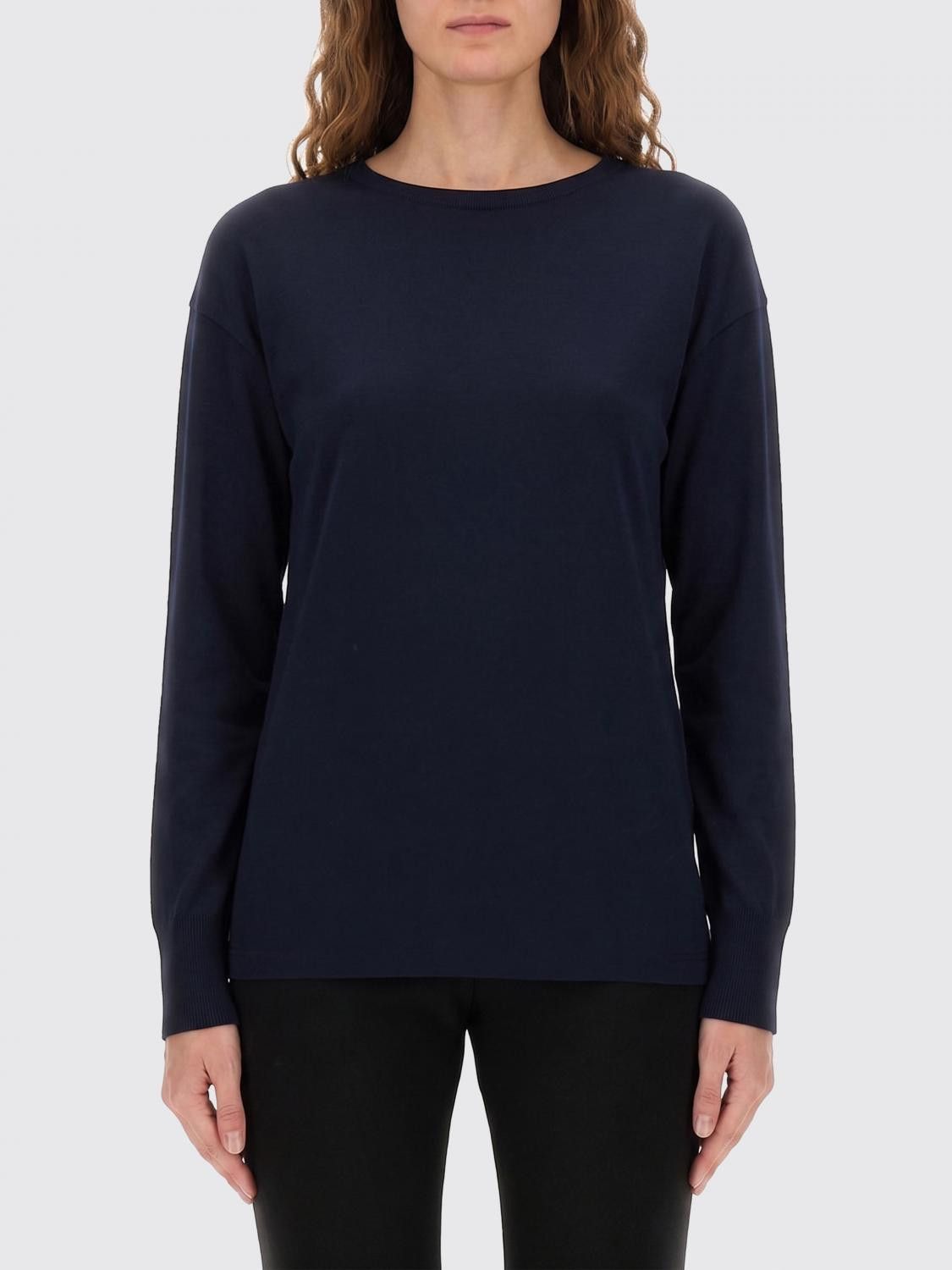 Max Mara Max Mara Sweater Woman Blue 1 Size S / US 4 / IT 40 - 1 Thumbnail