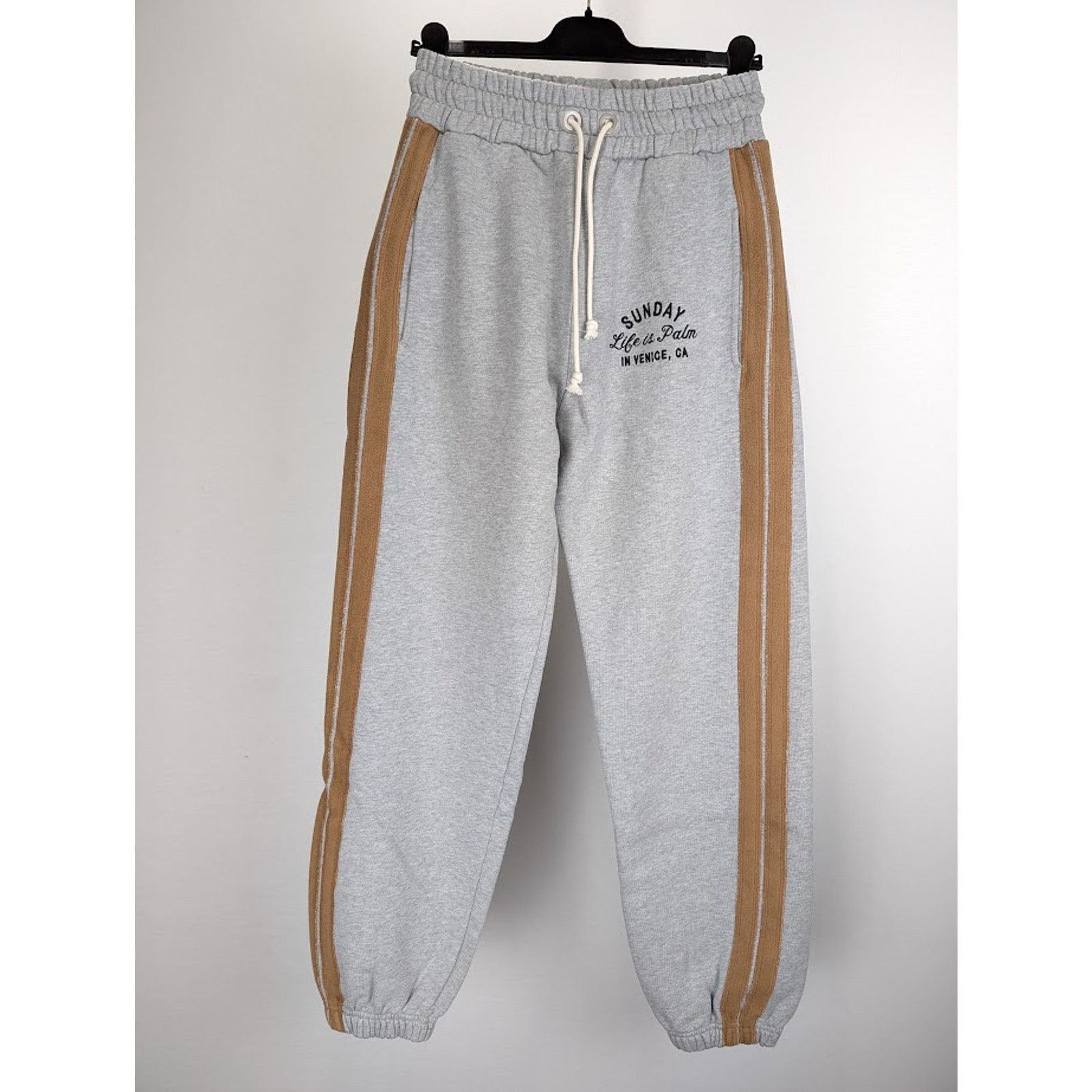 Palm Angels o1rshd1 Q:2 / Sunday Sweatpants & Joggers in Melange Grey Size US 32 / EU 48 - 1 Thumbnail