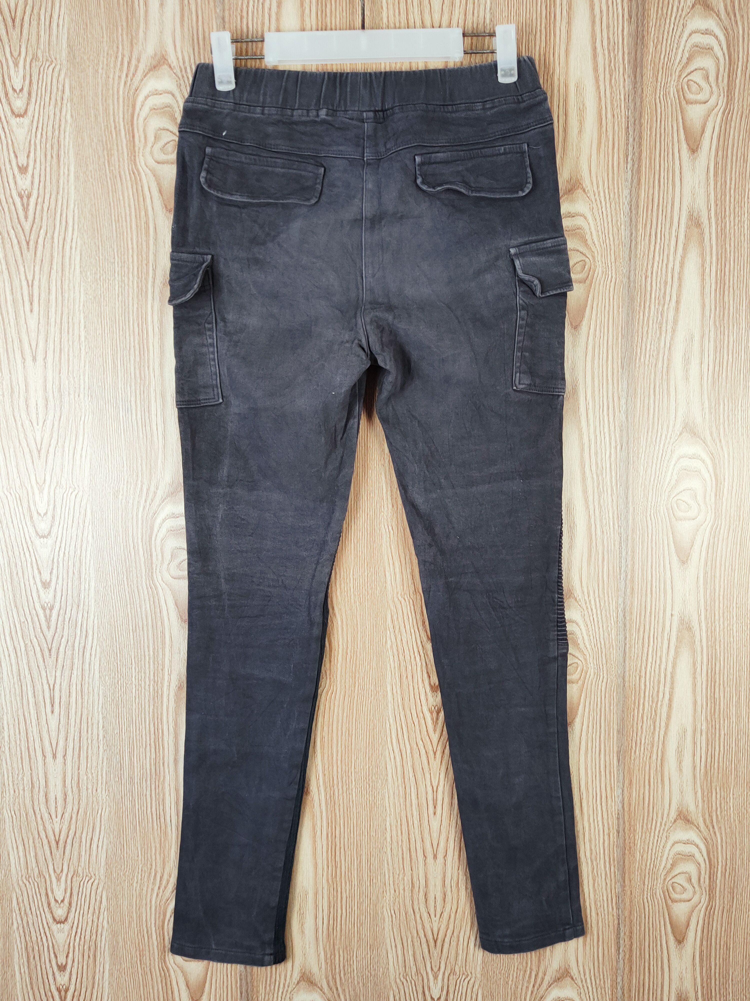 Japanese Brand Siren Black Multipocket Cargo Skinny Pants #W461 Size US 28 / EU 44 - 7 Thumbnail