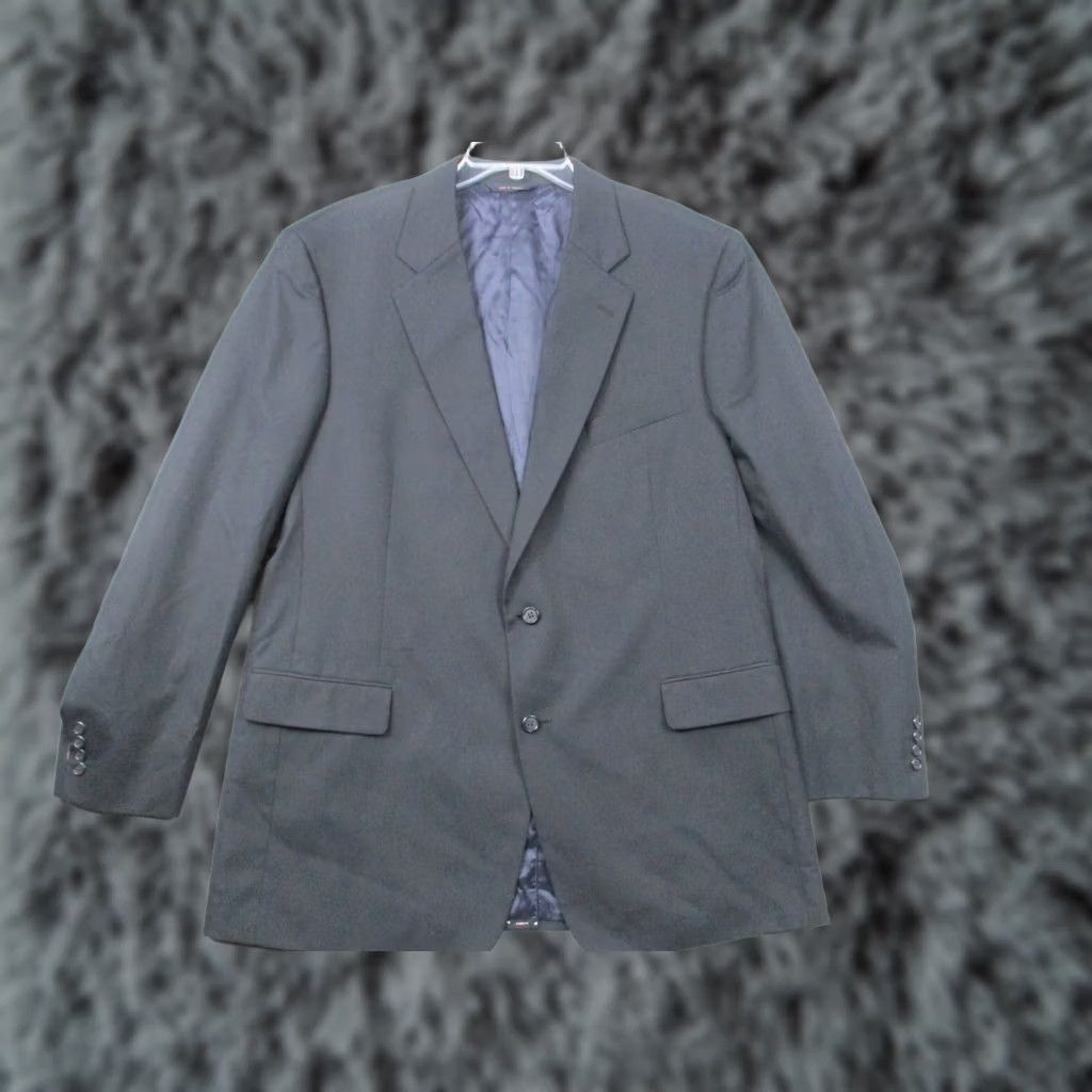 Brooks Brothers Brooks Brothers Coat Mens 46 Blue Blazer 46L Gray Sports EUC Size 46R - 1 Thumbnail