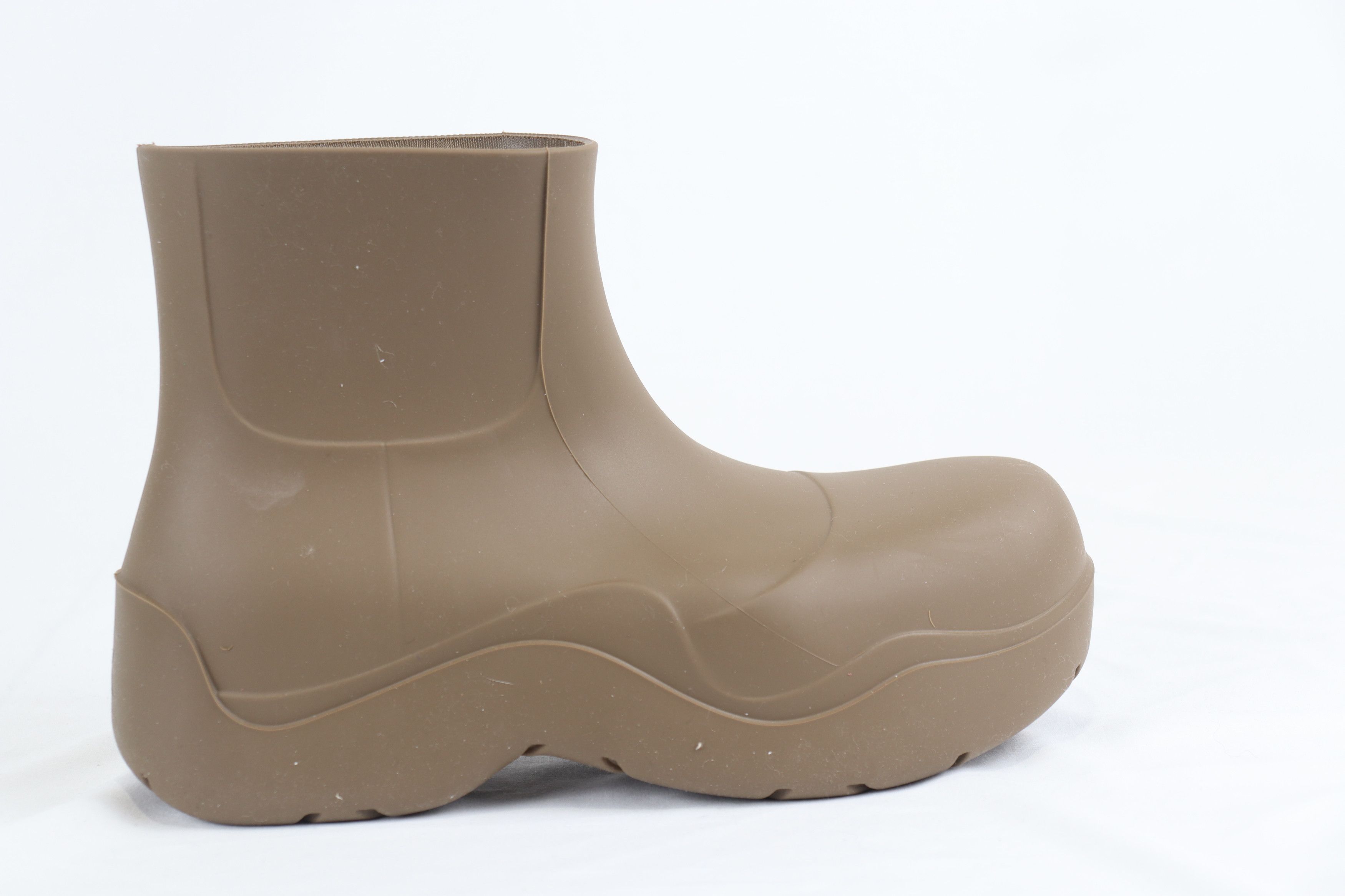 Bottega Veneta o1rshd1 Q:7 / Puddle Ankle Boot Matt Rubber Jute Brown Size US 10 / EU 43 - 5 Thumbnail