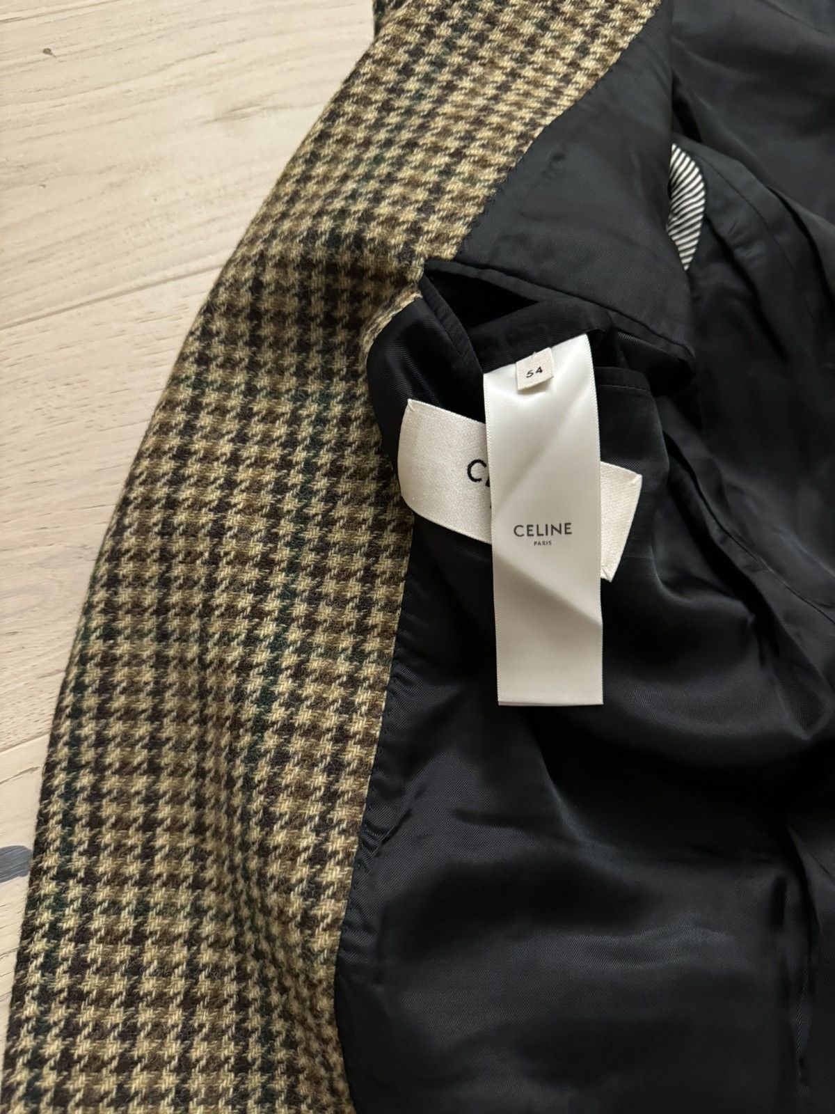 Celine Celine Tournon Houndstooth Prince of Wales Blazer Size US L / EU 52-54 / 3 - 6 Thumbnail