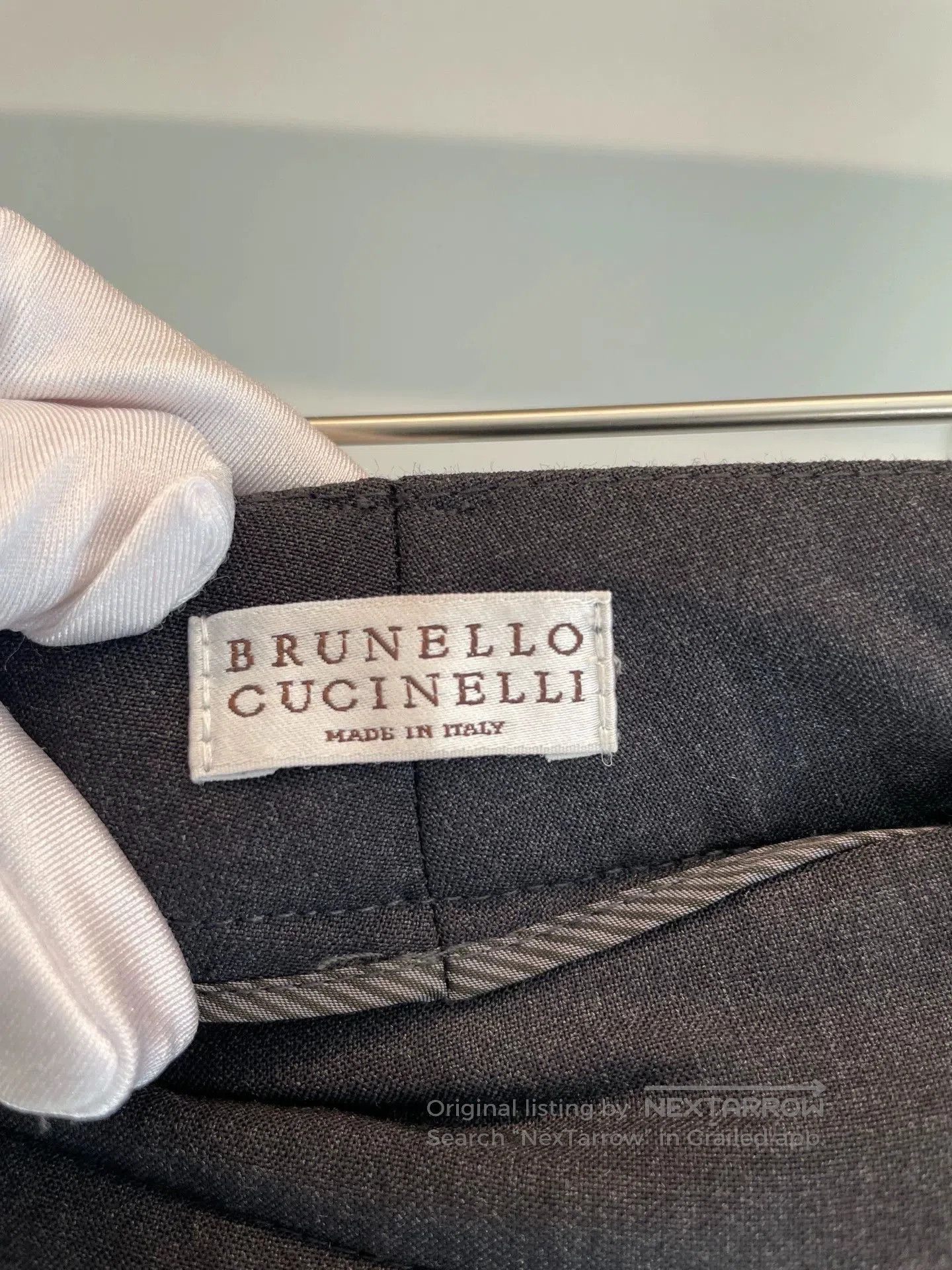 Brunello Cucinelli Brunello Cucinelli Black Gray Pants. Size US 36 / EU 52 - 3 Thumbnail
