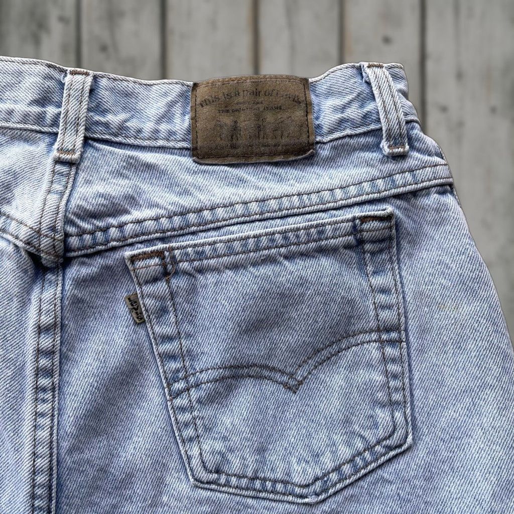 Levi's VINTAGE Levi's Jeans Womens 12 Blue Tapered Fit Denim 90s High Rise Regular Size 29" - 1 Thumbnail