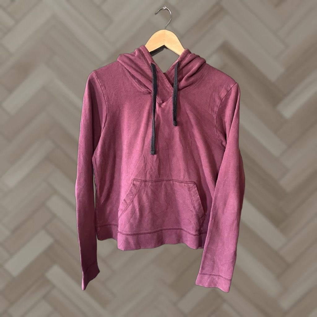 Vintage American Giant Pullover Hooded Sweater Womens Large Red Size L / US 10 / IT 46 - 1 Thumbnail