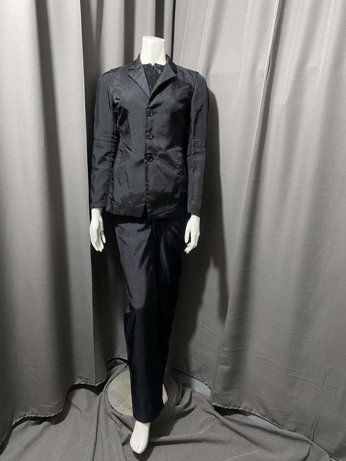 Dirk Bikkembergs S/S 1997- Dirk Bikkembergs- Archive Nylon Resin Suit Size S / US 4 / IT 40 - 3 Thumbnail