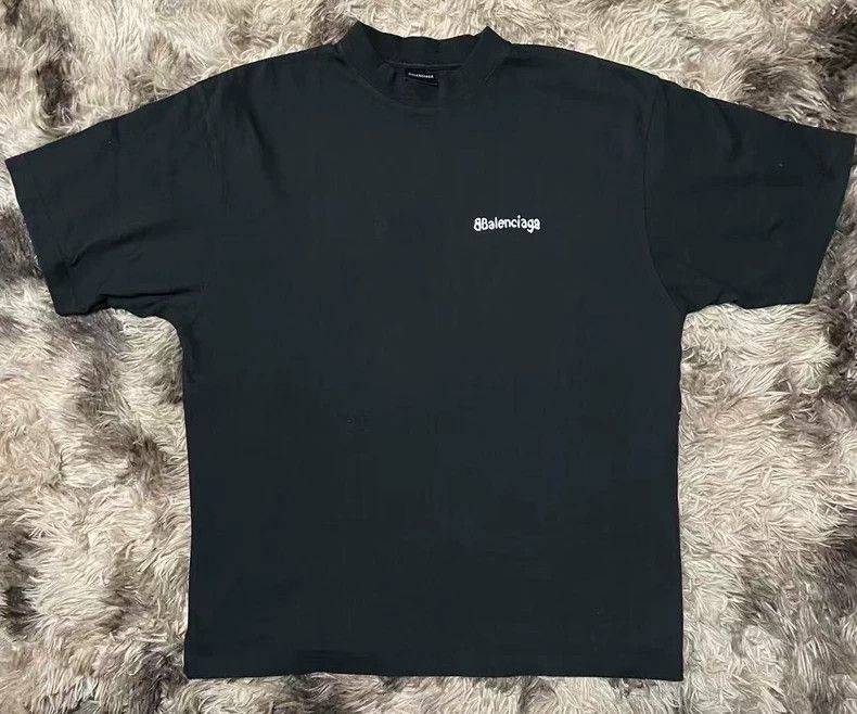 Balenciaga Balenciaga 23SS Embroidered Logo T-shirt - dmc Size US M / EU 48-50 / 2 - 1 Thumbnail