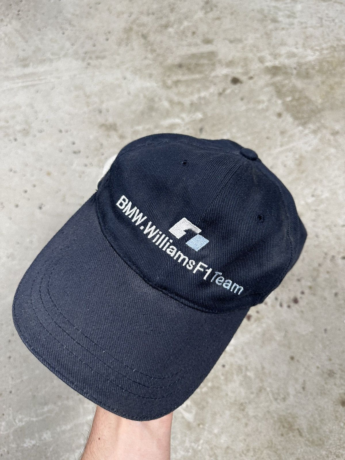 BMW Vintage 2002 BMW Williams F1 Formula Uno Team Hat Navy Size ONE SIZE - 2 Thumbnail