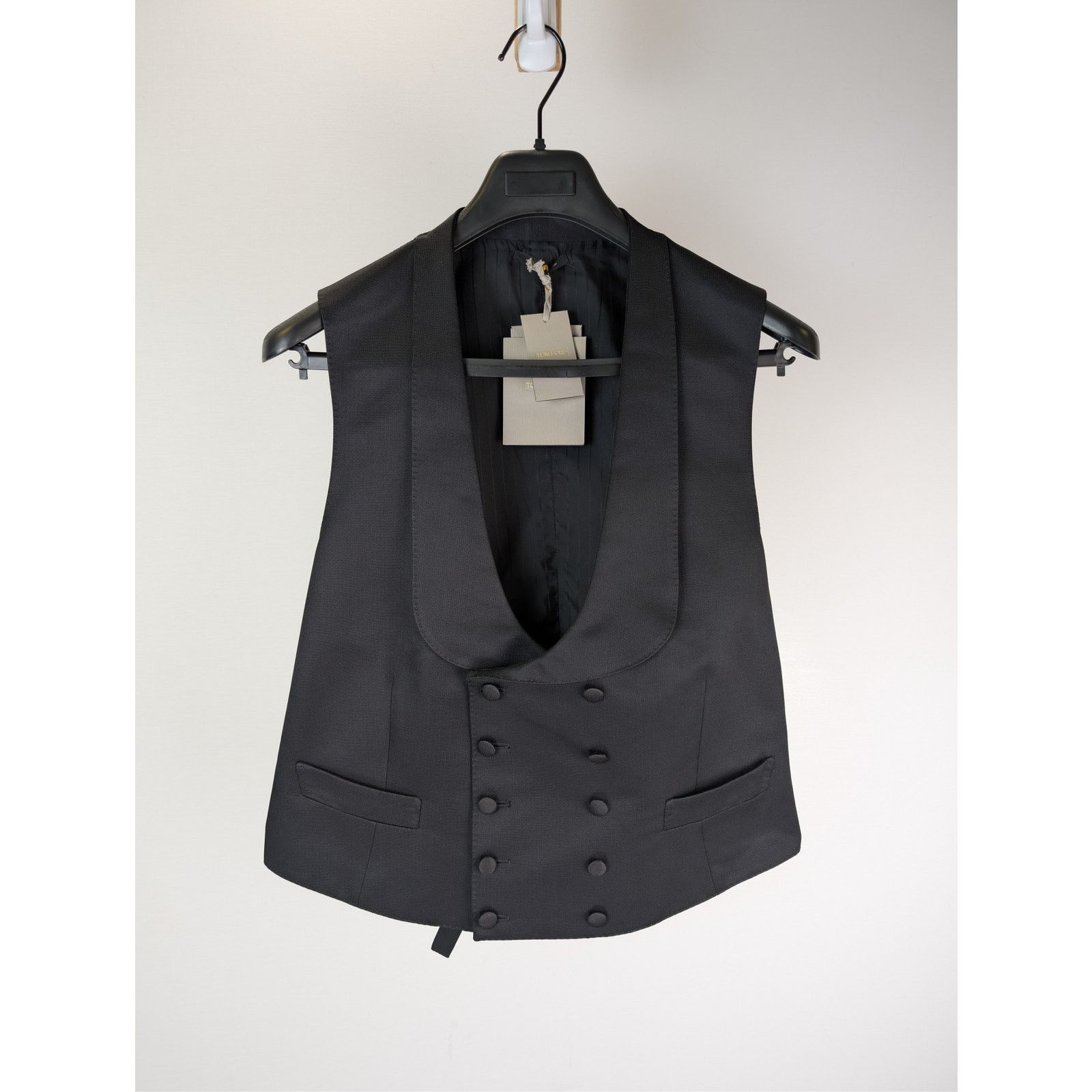 Tom Ford o1rshd1 Double-Breasted Tuxedo vest in Black Size US L / EU 52-54 / 3 - 8 Thumbnail