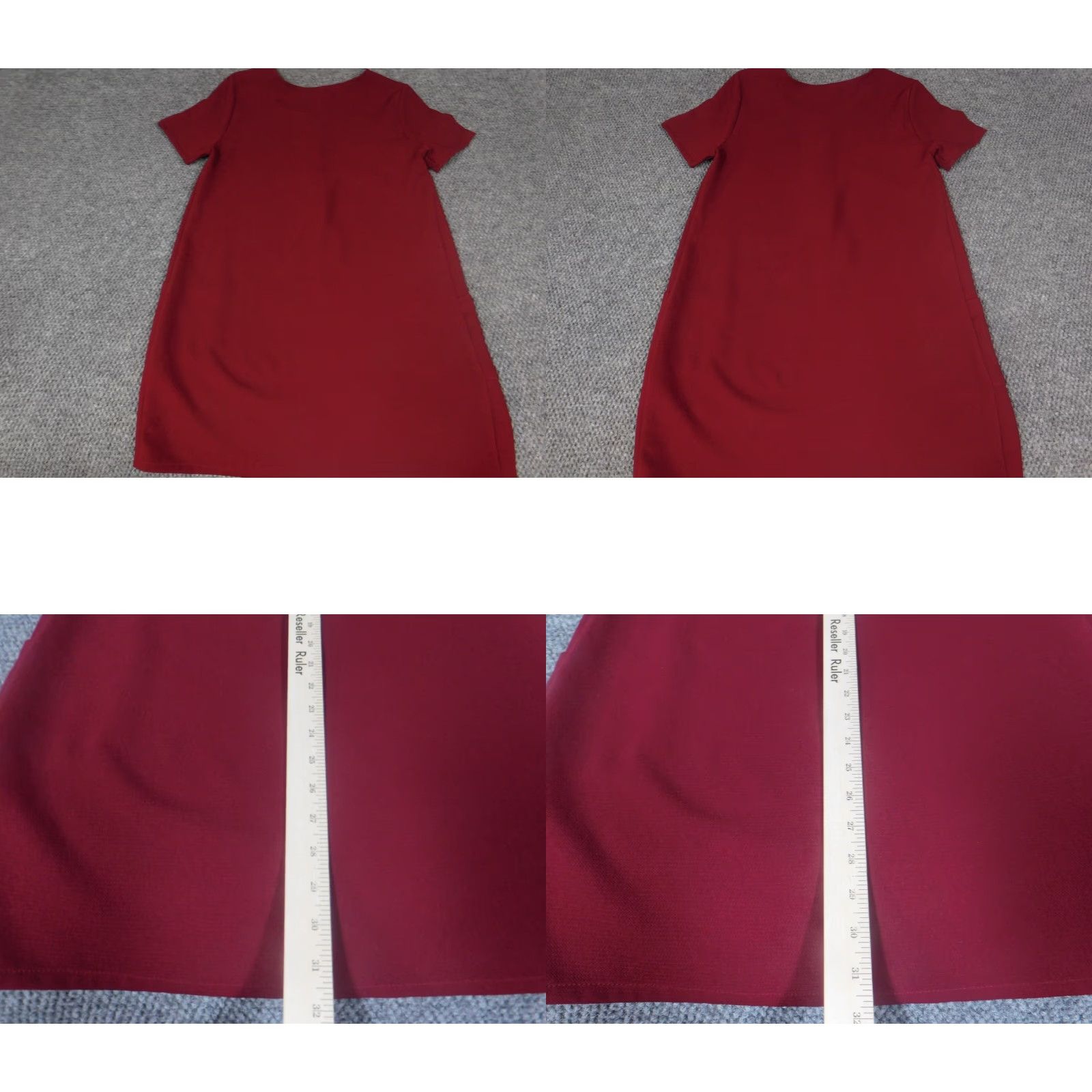 Vintage Everly Dress A-Line Womens Medium Red Short Sleeve Pullover Pockets Knee Length Lined Raglan Accent Size M / US 6-8 / IT 42-44 - 8 Thumbnail