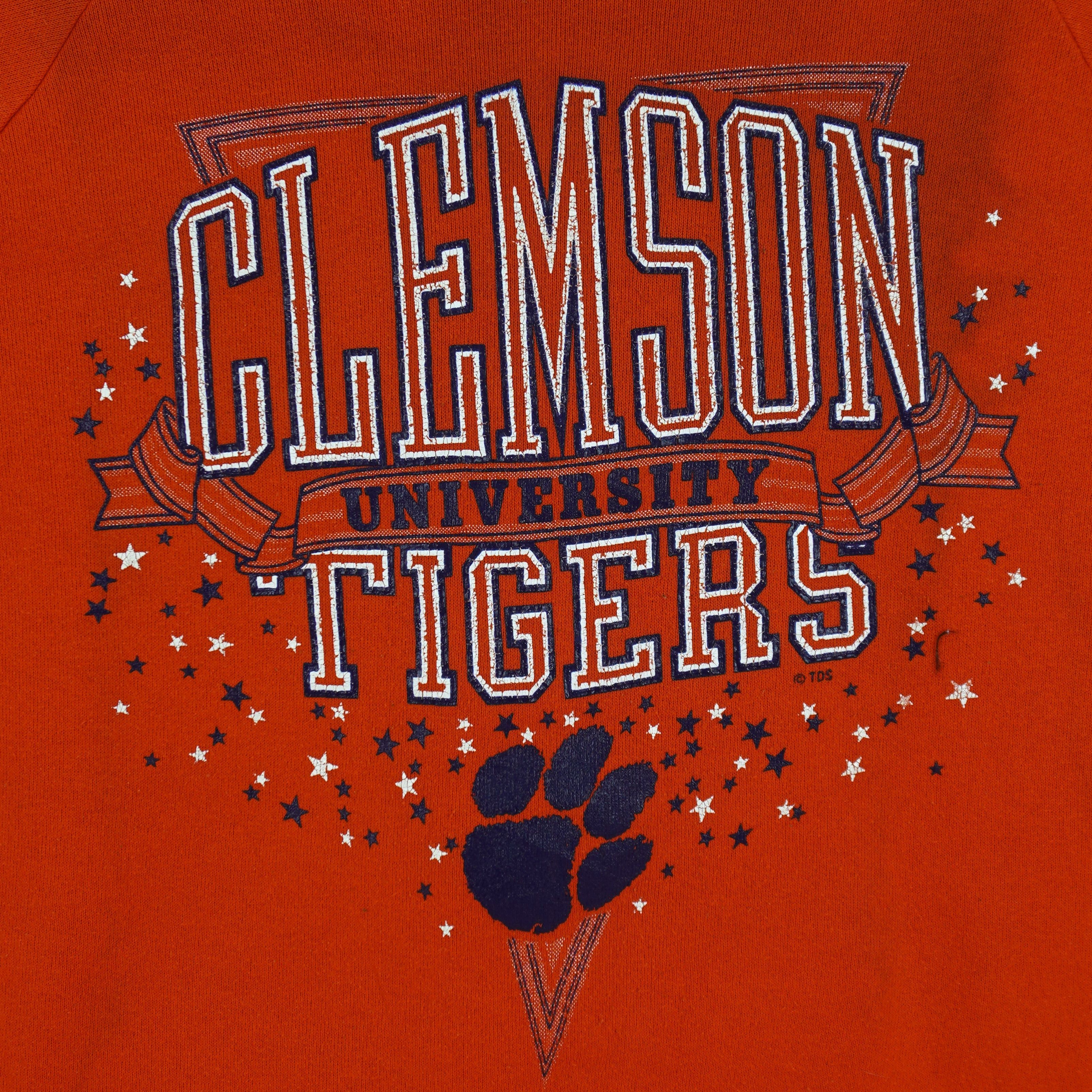 NCAA - Clemson Tigers Crew Neck Sweatshirt 1990s