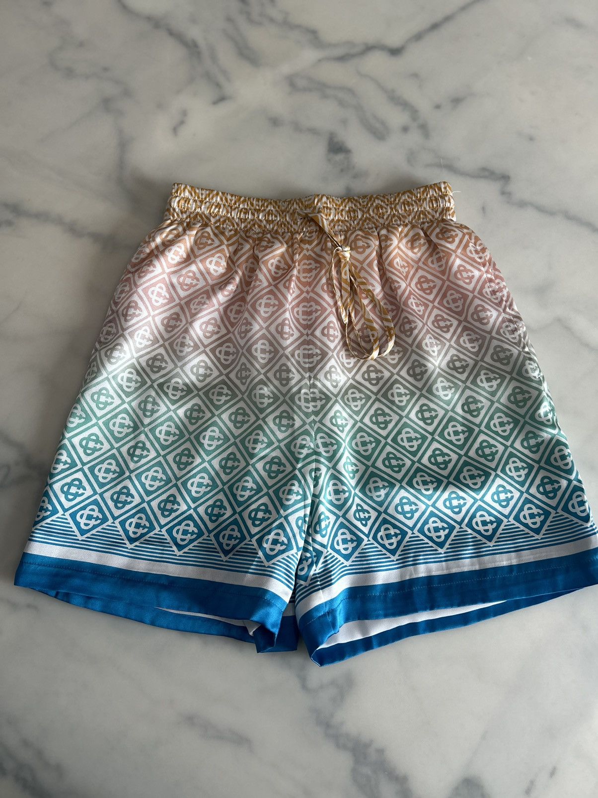 Casablanca Casablanca Multicolor Gradient Monogram Shorts Size US 26 / EU 42 - 1 Thumbnail