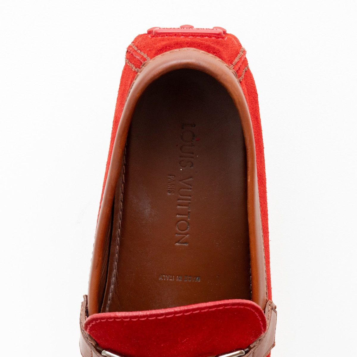 Louis Vuitton Louis Vuitton Red Suede Monte Carlo Moccasin SZ: US 10.5 Size US 10.5 / EU 43-44 - 10 Thumbnail