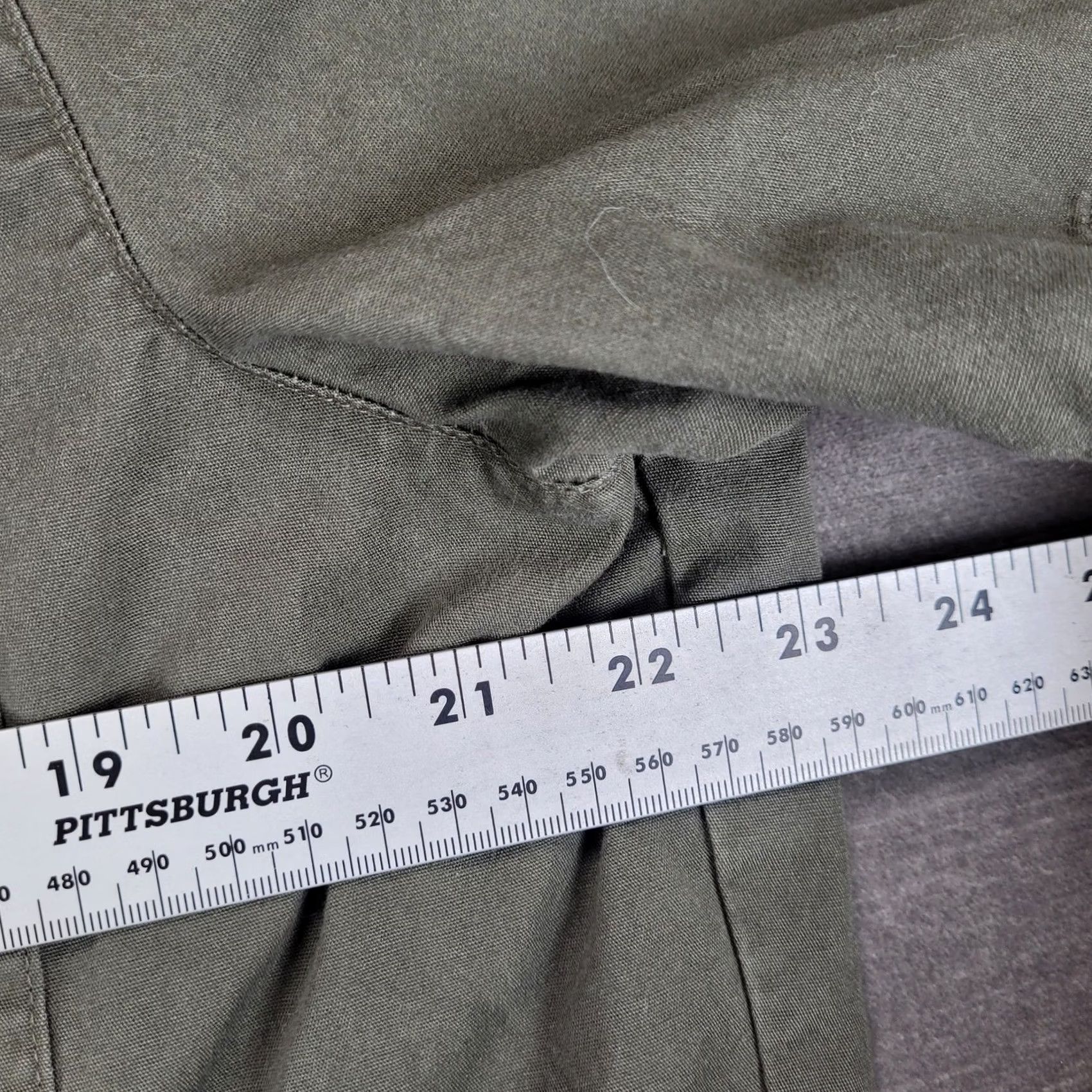 Vintage Browning Mens Large Shooting Shirt Olive Green Tan Quilted Shoulder Patch Size US L / EU 52-54 / 3 - 6 Thumbnail