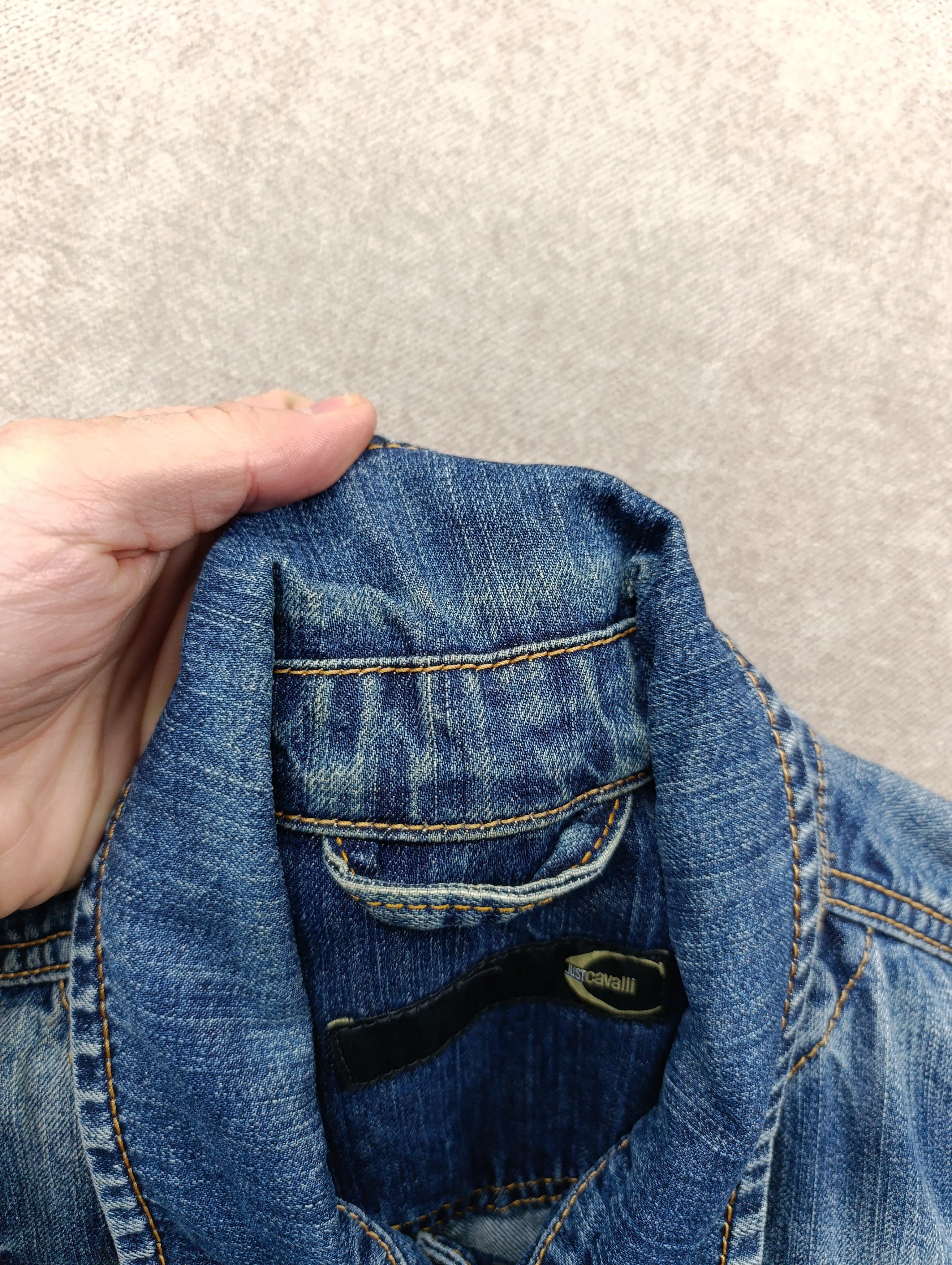 Just Cavalli Just Roberto Cavalli Vintage Womens Cropped Denim Jacket Size L / US 10 / IT 46 - 9 Thumbnail