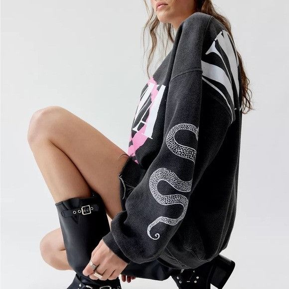 Band Tees × Nirvana Nirvana Helix Smile Oversized Crew Neck Sweatshirt Sz L/XL Size US XL / EU 56 / 4 - 4 Thumbnail