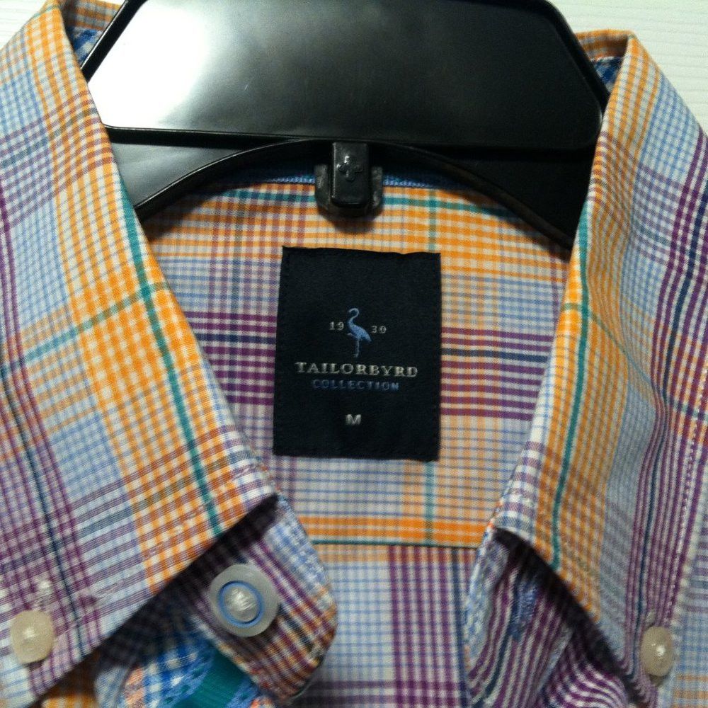 Tailorbyrd TAILORBYRD MENS NEW MULTICOLOR 100%COTTON CASUAL SHIRT M Size US M / EU 48-50 / 2 - 10 Thumbnail