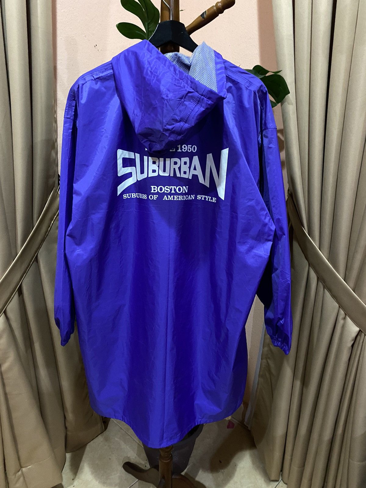 Japanese Brand Suburban Boston Hooded Raincoat Vintage 1990s Made in Japan Size US L / EU 52-54 / 3 - 12 Thumbnail