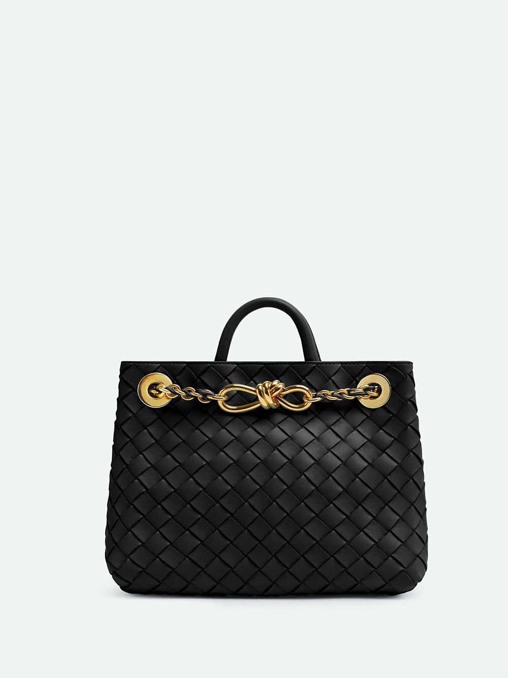 image of Bottega Veneta Woven Bag in Black, Women's