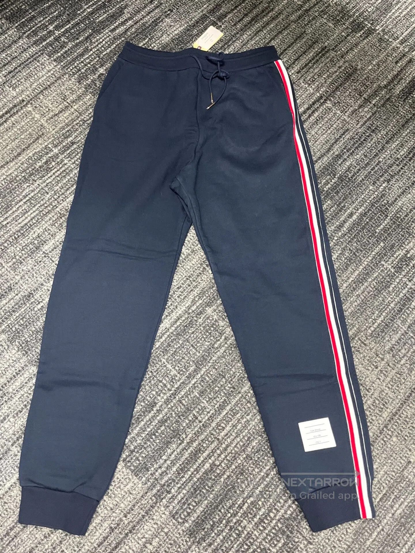 Thom Browne Thom Browne Navy Side Stripe Sweatpants. Size US 34 / EU 50 - 3 Thumbnail