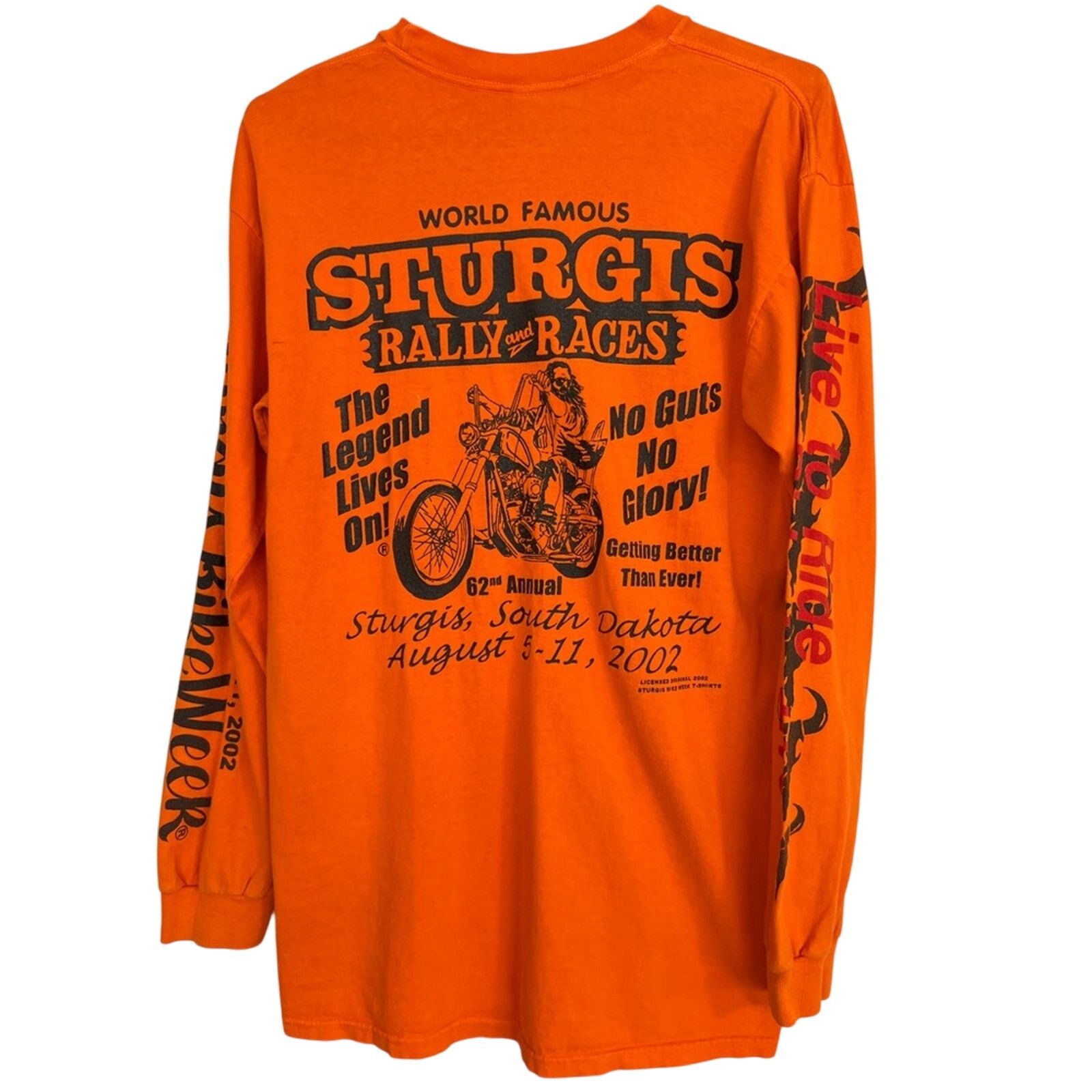 Comfort Colors VTG Y2K 2002 Sturgis Bike Week Legend Lives On! Wolf Shirt M Size US M / EU 48-50 / 2 - 2 Thumbnail