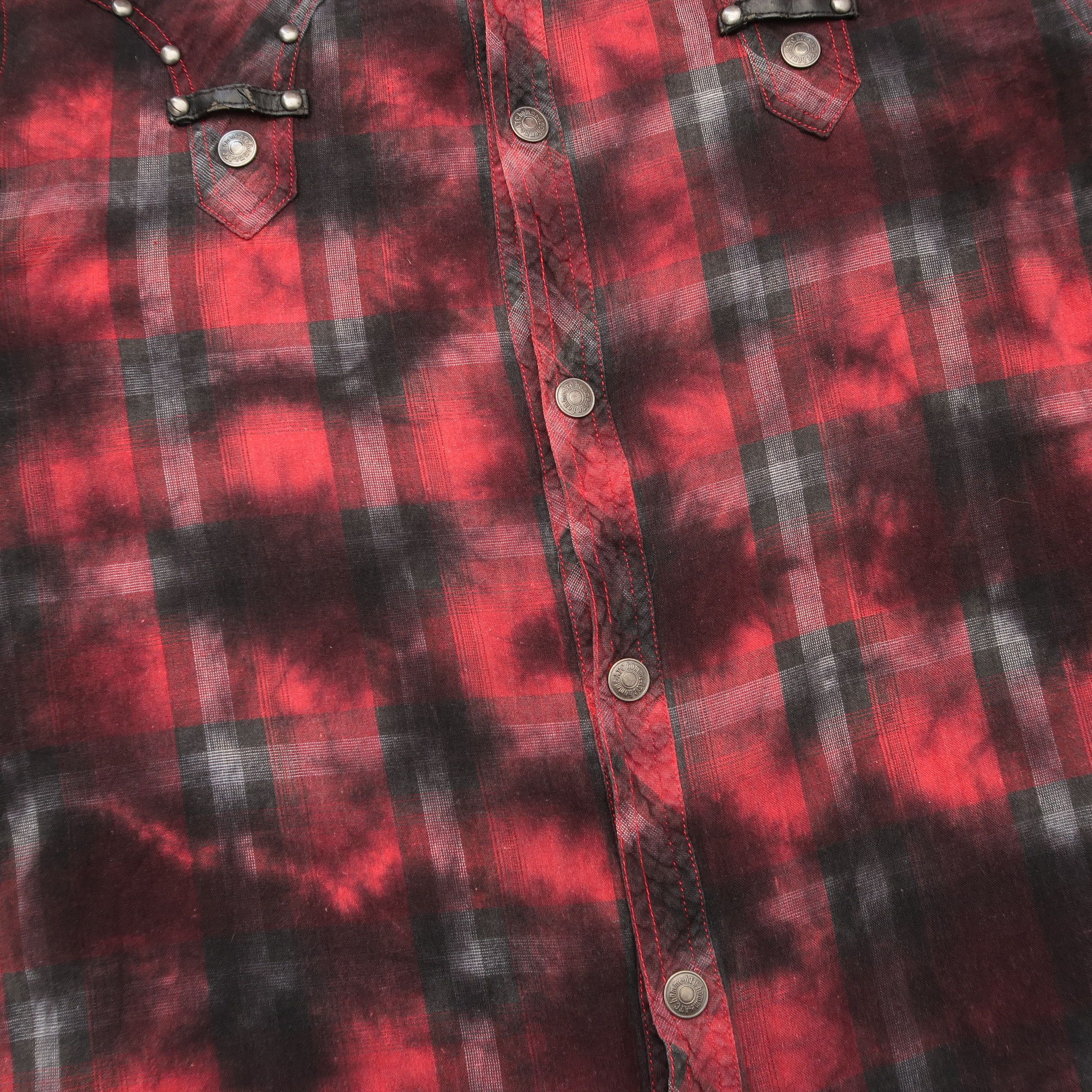 Japanese Brand 2000s If Six Was Nine Fog Pattern Punk Western Shirt Size US M / EU 48-50 / 2 - 10 Thumbnail