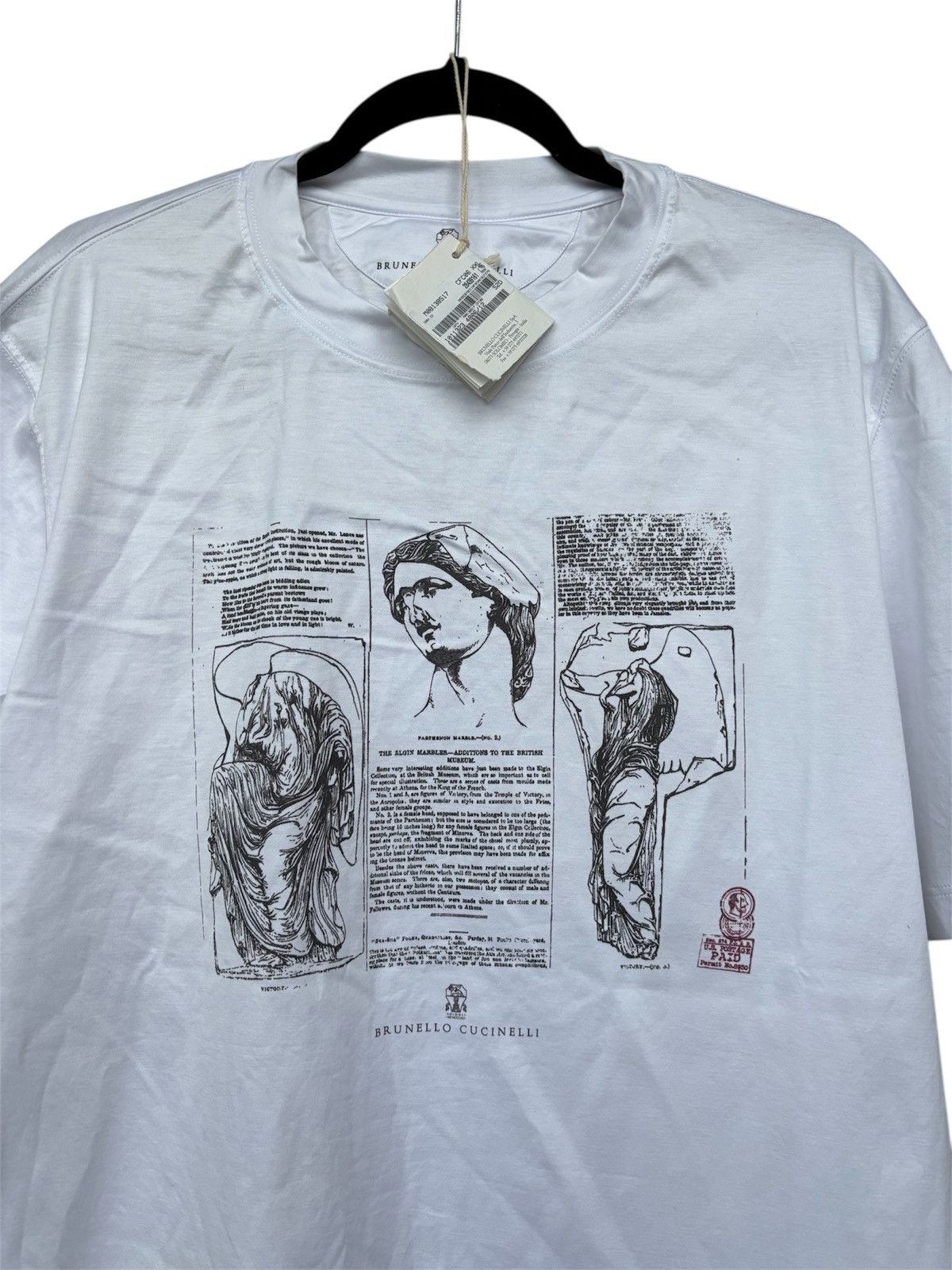 Brunello Cucinelli Brunello Cucinelli Graphic T-Shirt Size US XXL / EU 58 / 5 - 2 Thumbnail