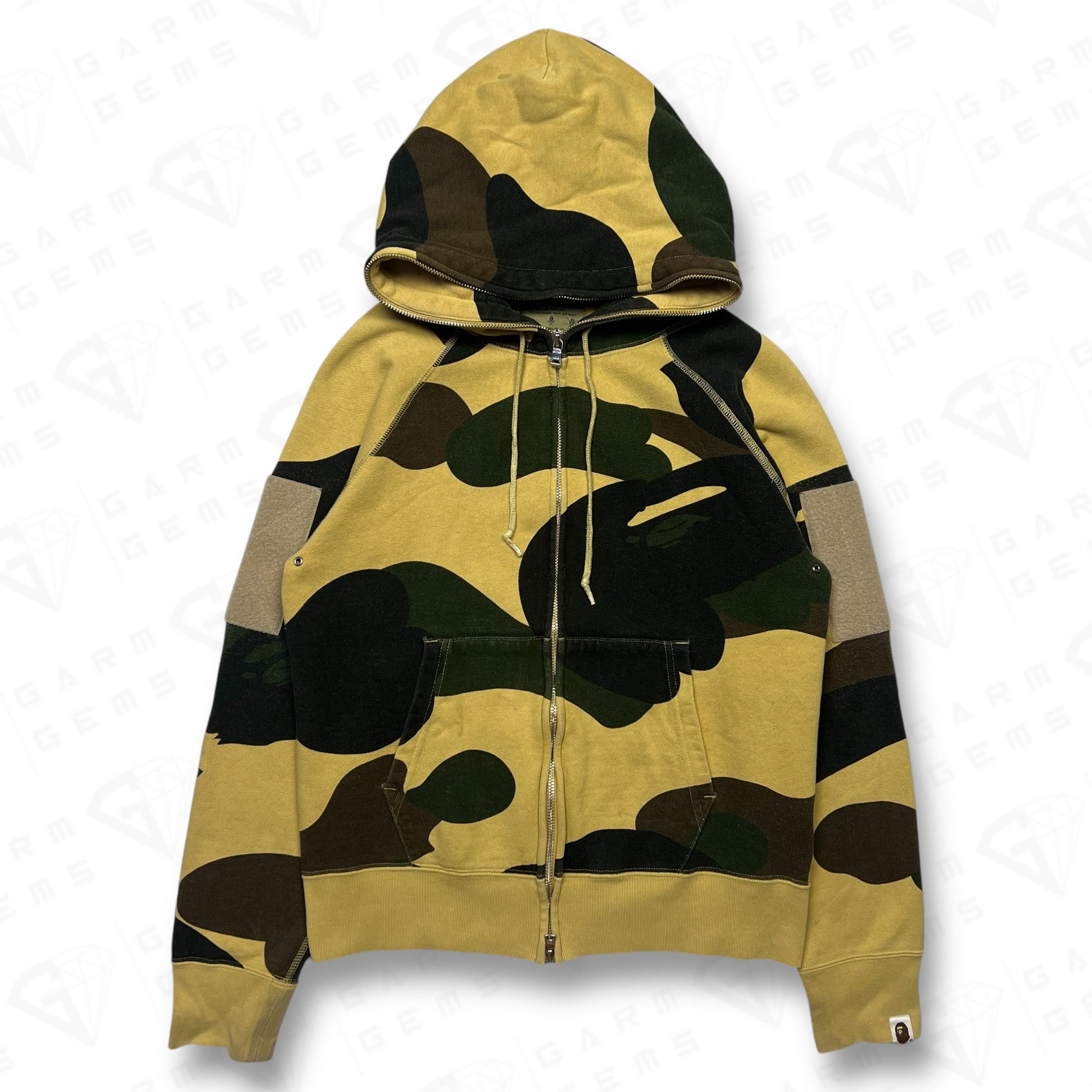 Bape A Bathing Ape Camo Full Zip Hoodie Size US S / EU 44-46 / 1 - 1 Thumbnail