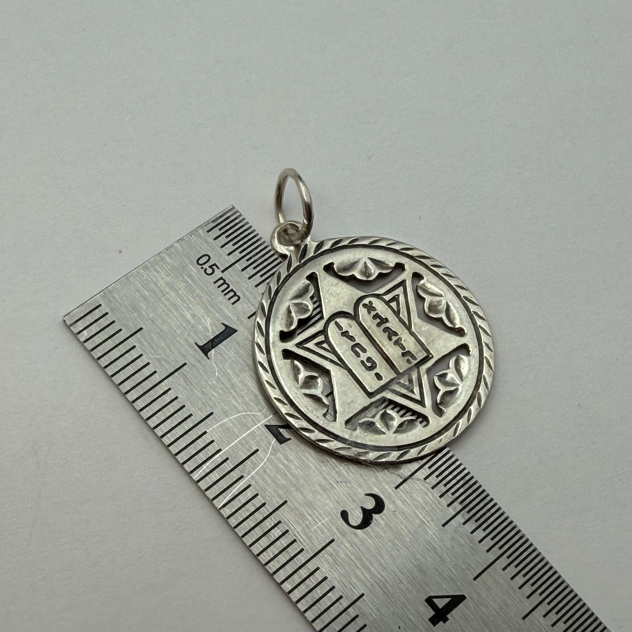 Sterling Silver Vintage 925 Sterling Silver Star of David Pendant Judaica Size ONE SIZE - 3 Thumbnail