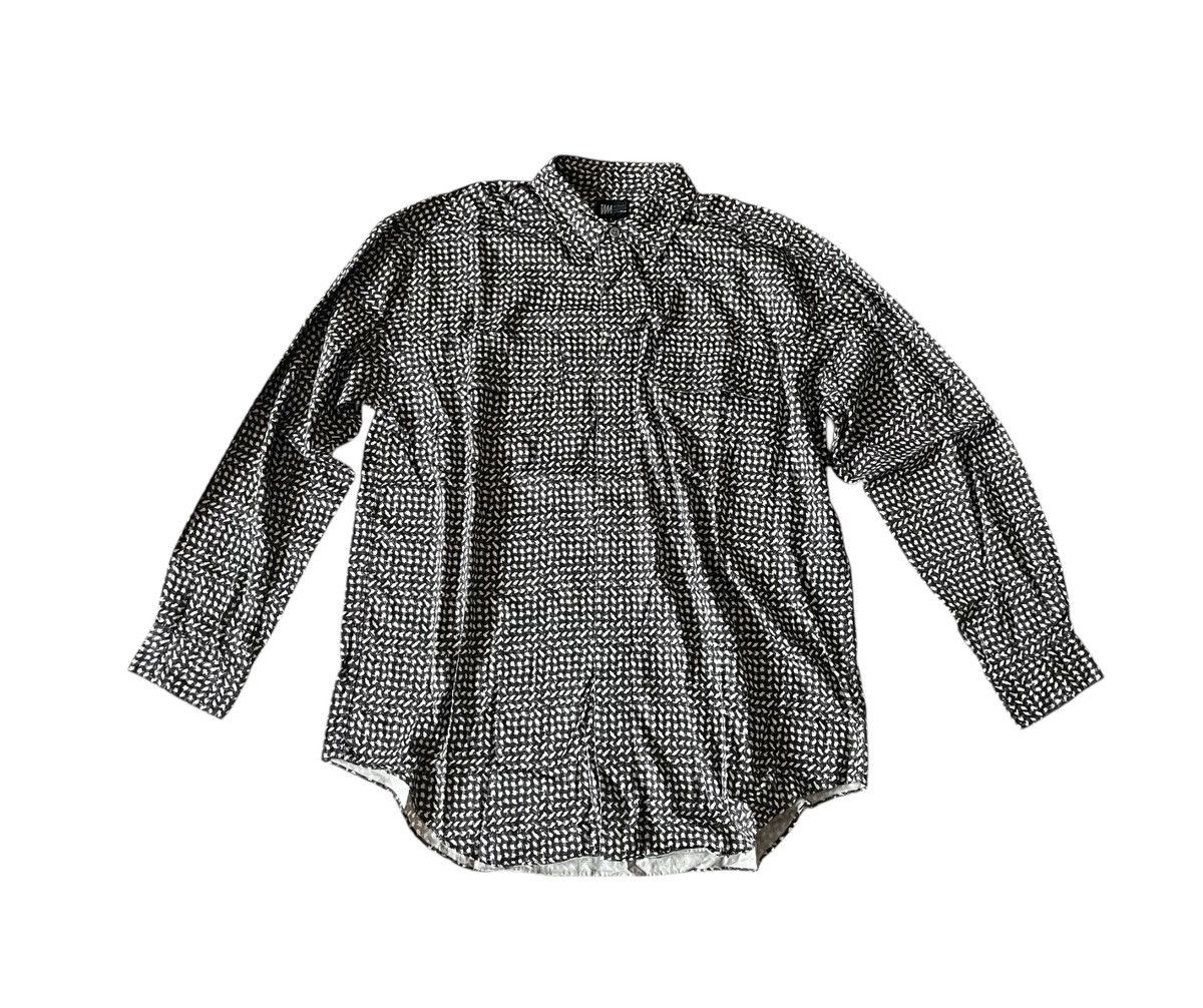 Issey Miyake Issey miyake design studio printed flowy button up shirt Size US L / EU 52-54 / 3 - 1 Thumbnail