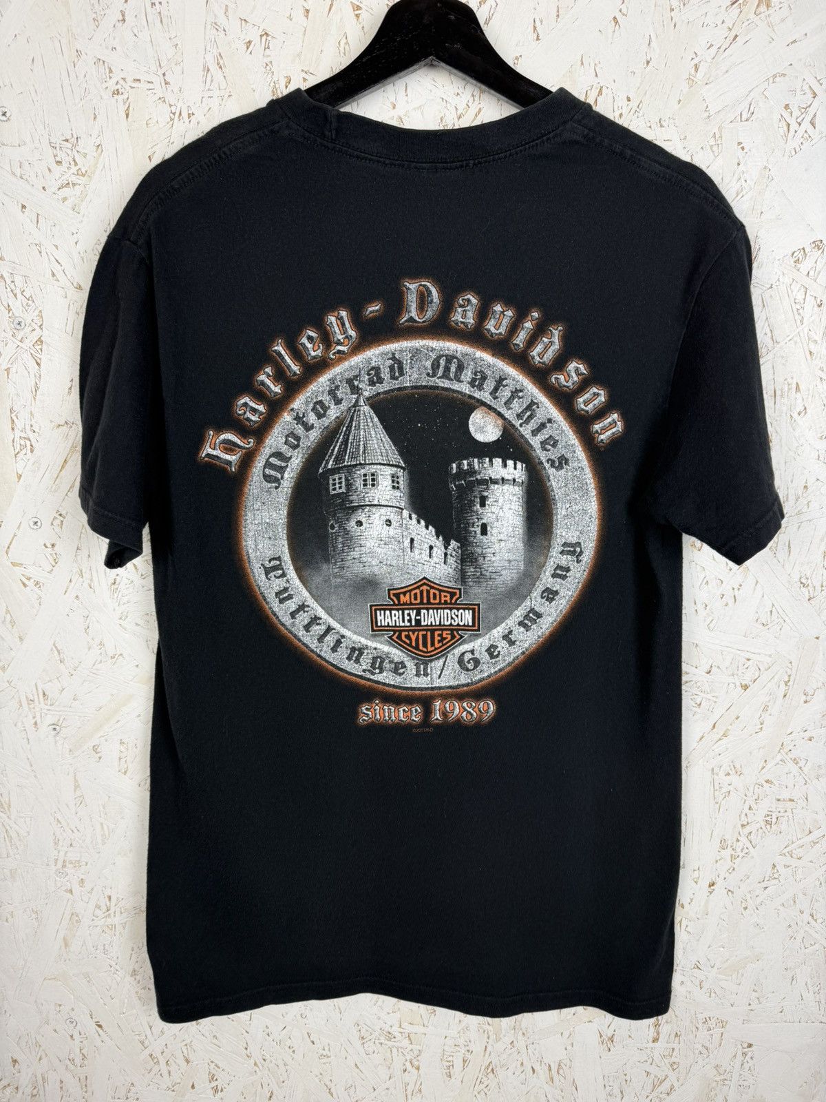 Harley Davidson Vintage Harley Davidson Tuttingen Germany 2011 T-Shirt ~L Size US XL / EU 56 / 4 - 4 Thumbnail