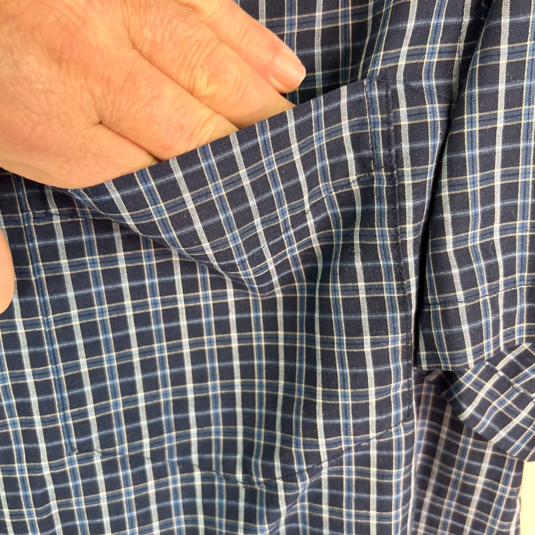 Vintage VINTAGE North Crest Plaid Shirt Mens M Blue Casual Size US M / EU 48-50 / 2 - 4 Thumbnail