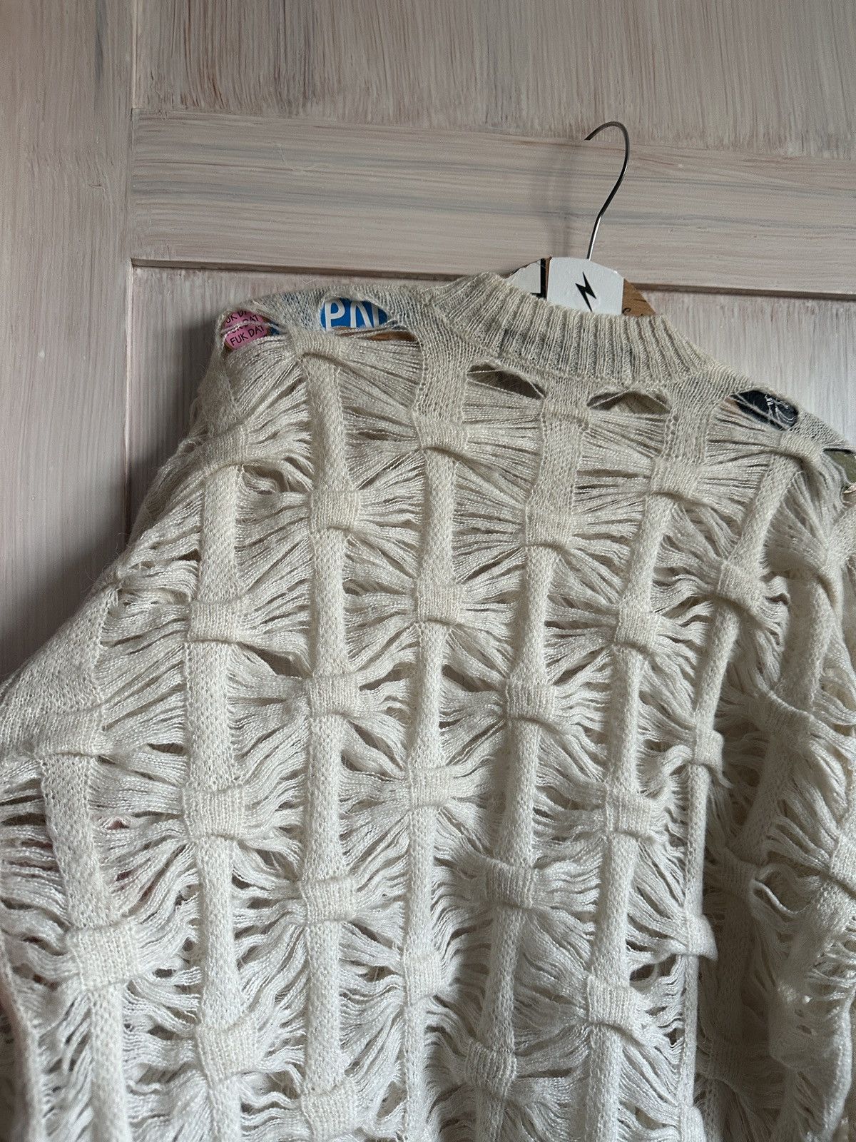 Ground Y × Yohji Yamamoto Ground Y Yohji Yamamoto knit sweater destroyed Size US M / EU 48-50 / 2 - 11 Thumbnail
