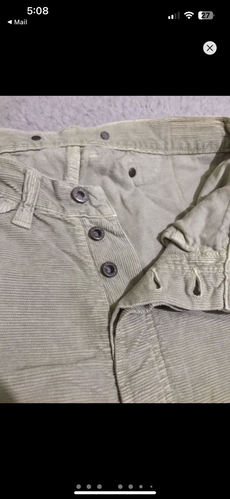 Kapital Kapital Corduroy Pants Cream Size US 33 - 9 Thumbnail