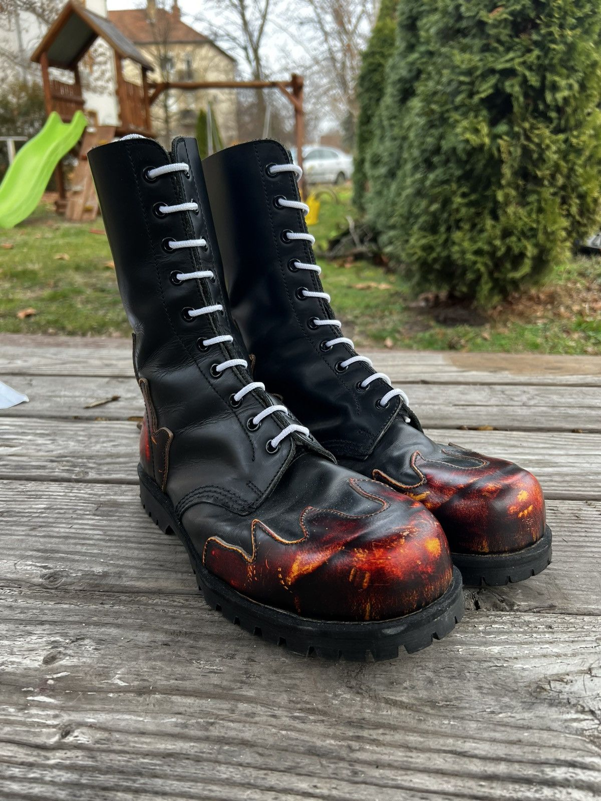 Other Vintage Rare Underground England boots steel toe leather Size US 8 / EU 41 - 2 Thumbnail