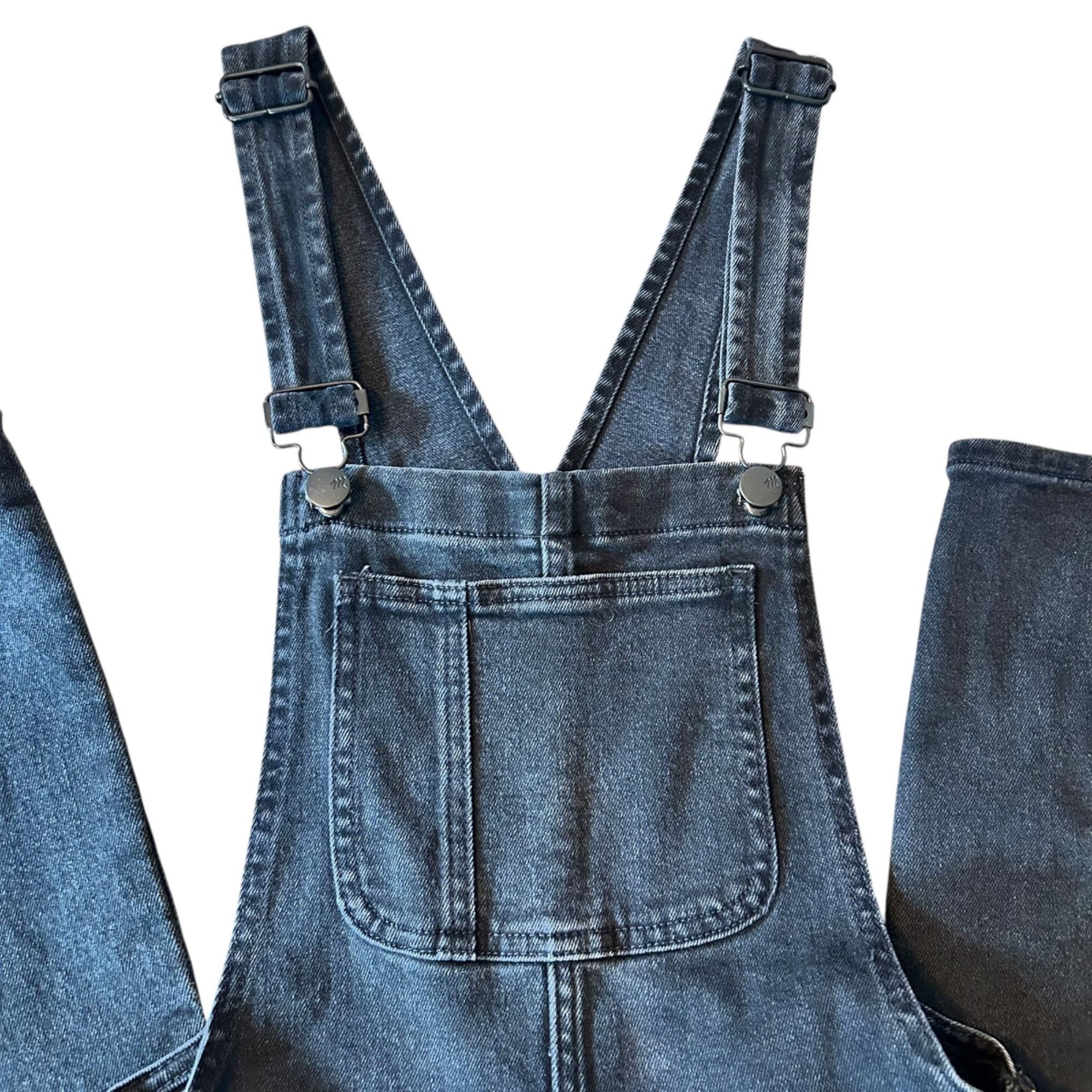 Madewell Madewell Black Boho Grunge Festival Denim Overalls XXS Size 24" / US 00 / IT 34 - 2 Thumbnail
