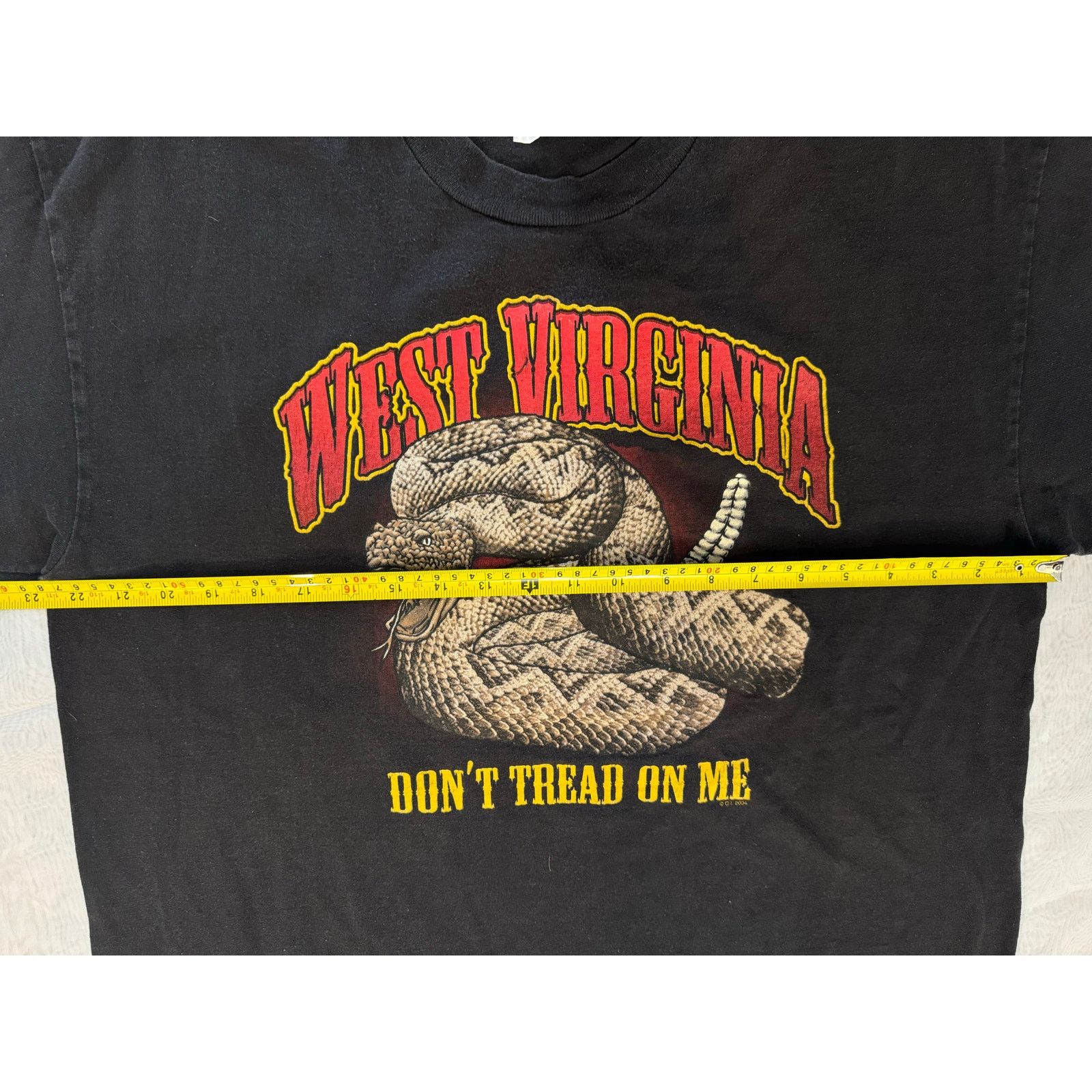 Vintage West Virginia Dont Tread on Me Rattlesnake USA Cotton Shirt Size US XL / EU 56 / 4 - 3 Thumbnail
