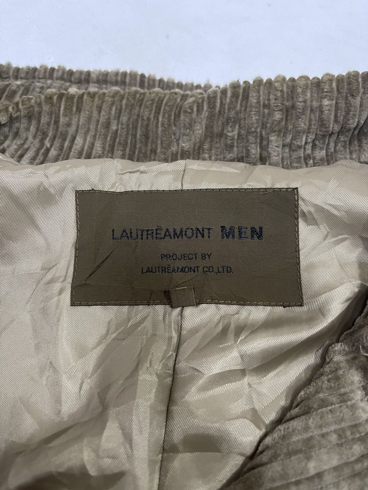 Japanese Brand Lautreamont Men Curduroy Double Breasted Jacket (06) Size US XL / EU 56 / 4 - 11 Thumbnail