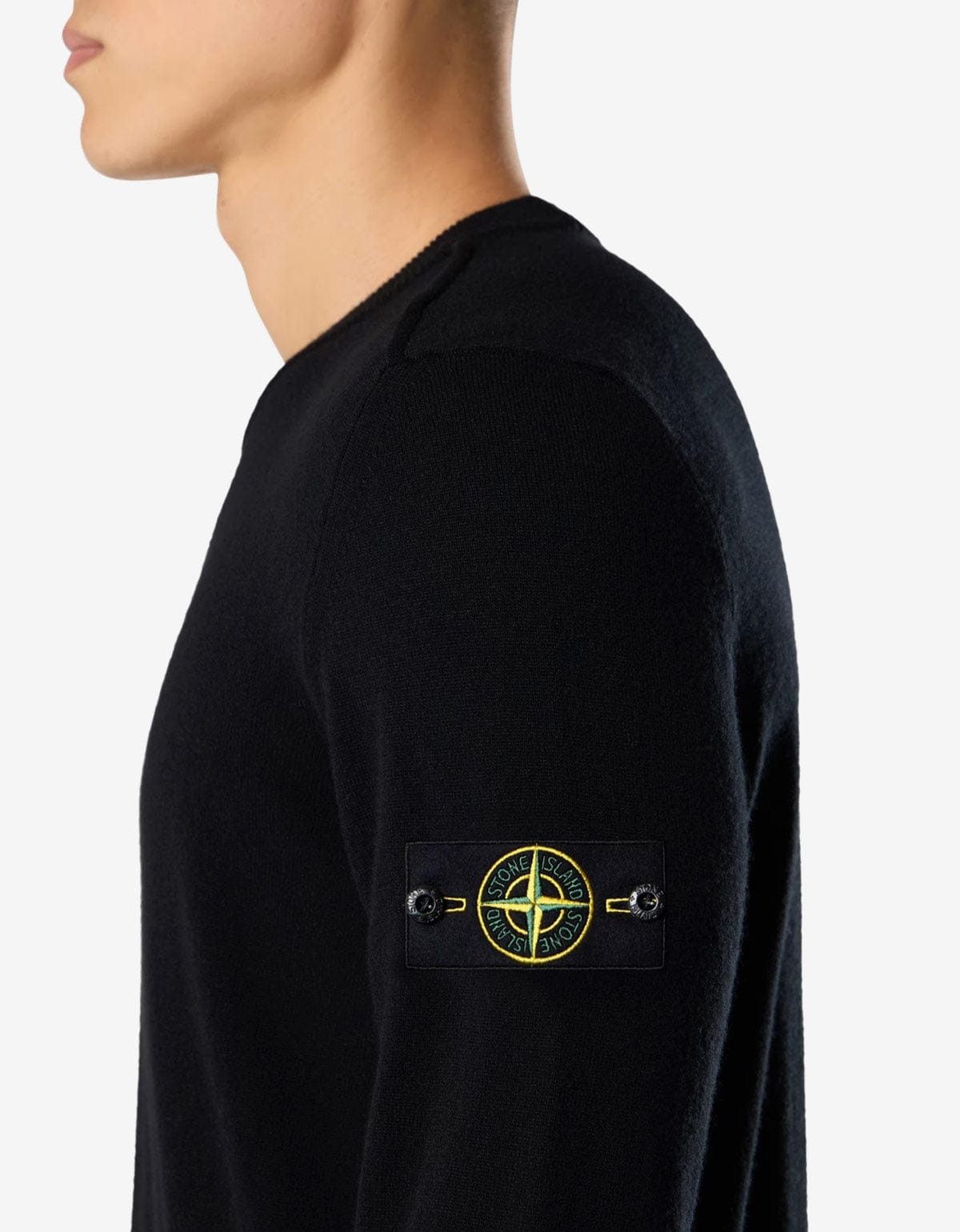 Stone Island Stone Island Black RWS Geelong Wool Sweater Size US S / EU 44-46 / 1 - 3 Thumbnail