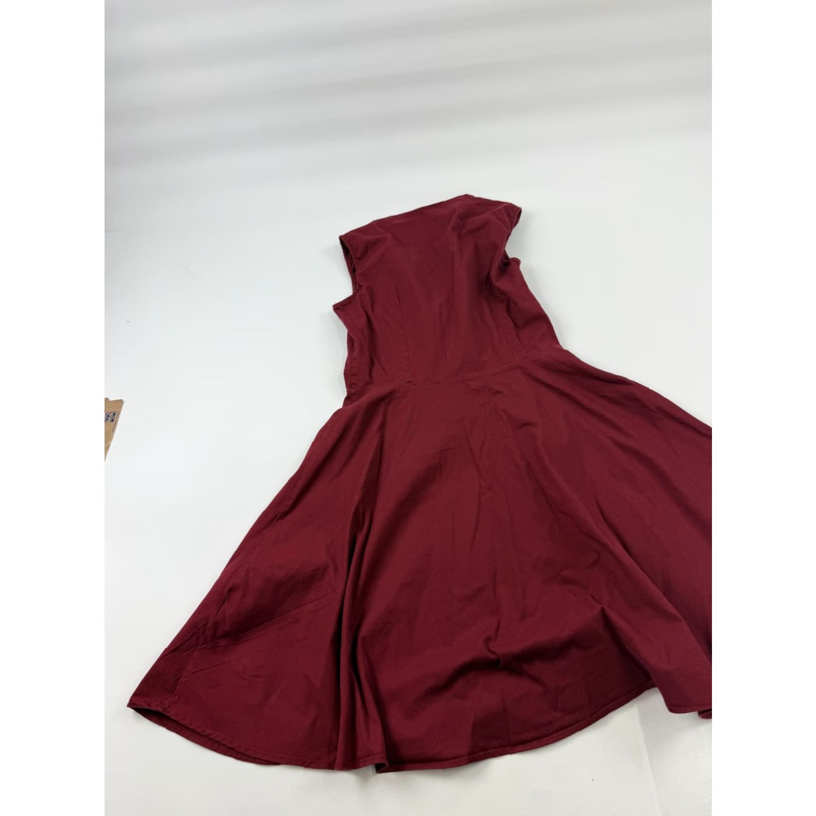 Vintage Killreal Dress Womens XL Red Polka Dot Fit & Flare Knee Length Collared Rock Retro Sleeveless; Casual Party/Cocktail Size XL / US 12-14 / IT 48-50 - 7 Thumbnail