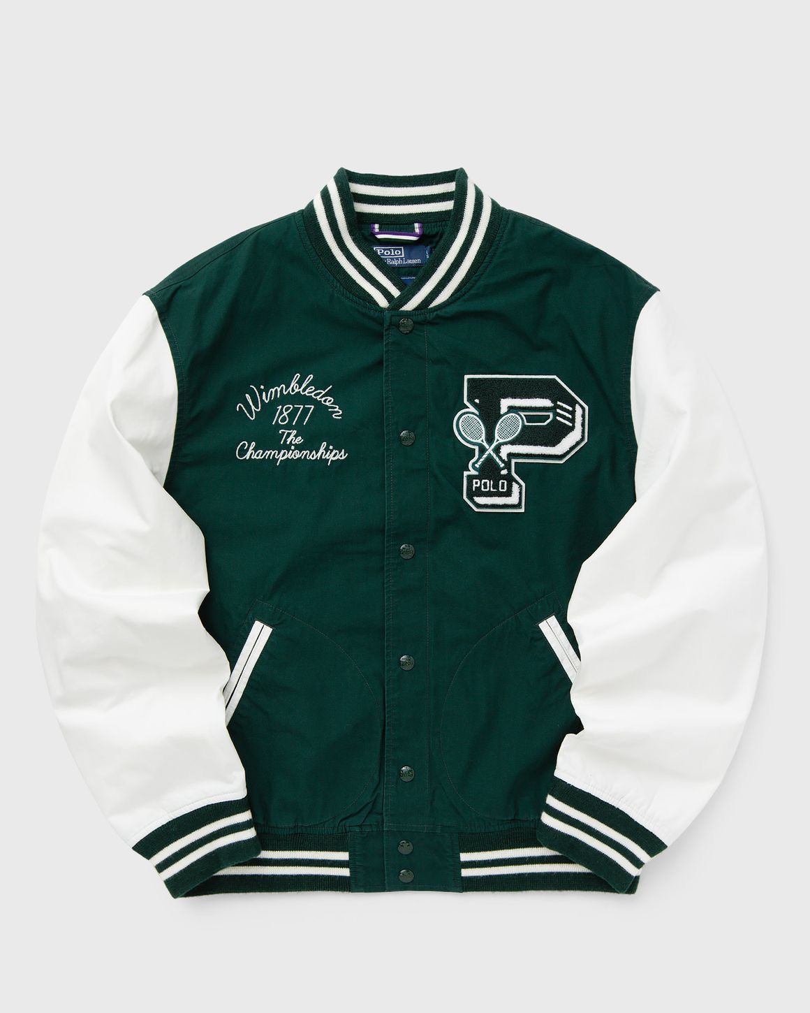 Polo Ralph Lauren Polo Ralph Lauren Tennis Varisty Wimbledon Letterman Jacket Size US XL / EU 56 / 4 - 2 Thumbnail