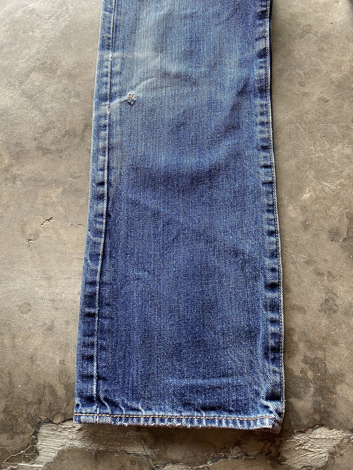 Hysteric Glamour × Levi's × Tornado Mart Levis Vintage Leather Patch Blue Stone Wash 30x34 Size US 29 - 6 Thumbnail