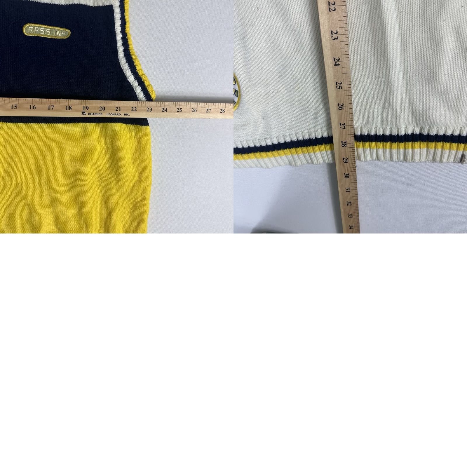 Vintage VINTAGE RP55 Sweater Mens 2XL Knit Vest Hip Hop Y2K Striped sleeveless Size US XXL / EU 58 / 5 - 8 Thumbnail