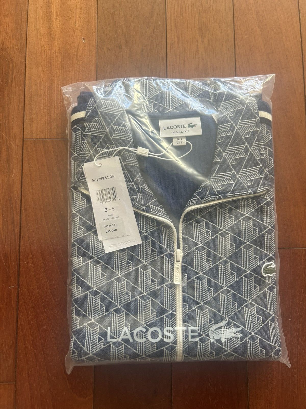 Lacoste Lacoste Monogram Jacket Blue Size US S / EU 44-46 / 1 - 1 Thumbnail