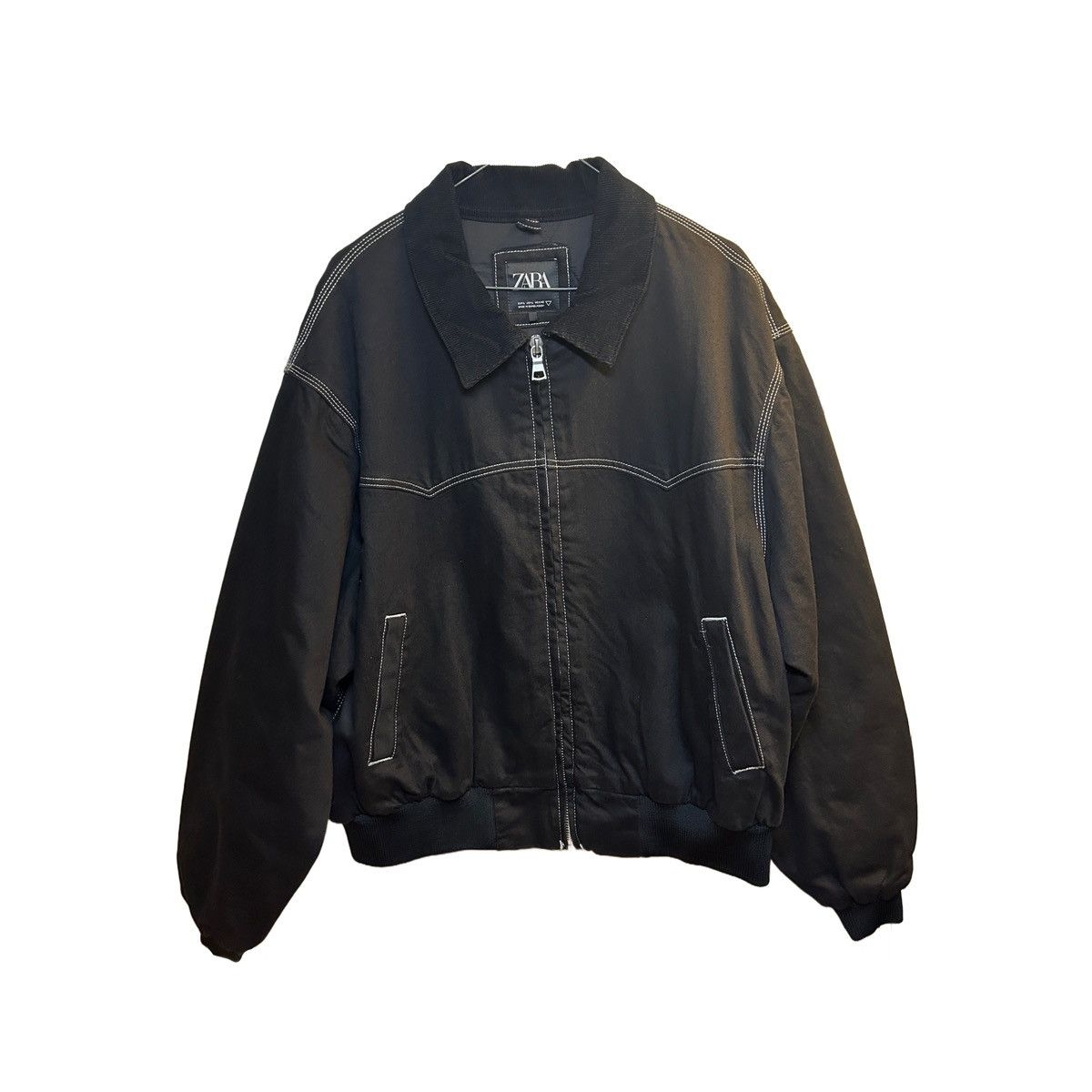 Zara Zara Bomber Jacket Black Size US L / EU 52-54 / 3 - 2 Thumbnail