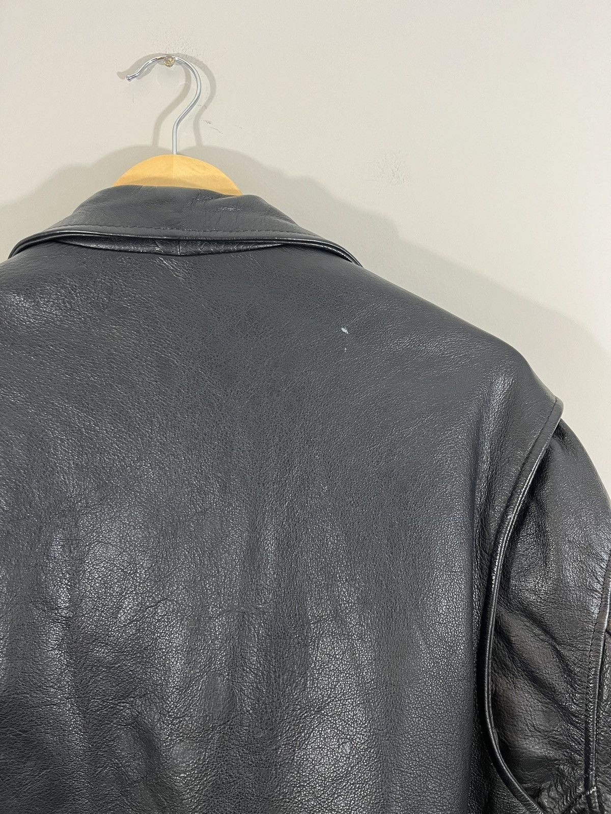 Vintage Oversized Leather 80s Perfecto Moto Biker Jacket Size US XL / EU 56 / 4 - 11 Thumbnail