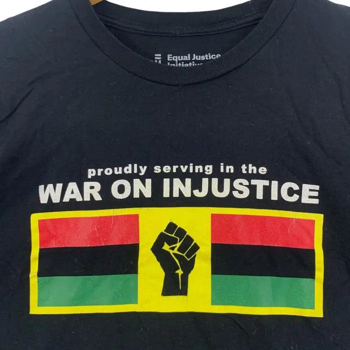 Vintage EQUAL JUSTICE INITIATIVE War On Rebel Movement Tee Shirt Size US M / EU 48-50 / 2 - 3 Thumbnail